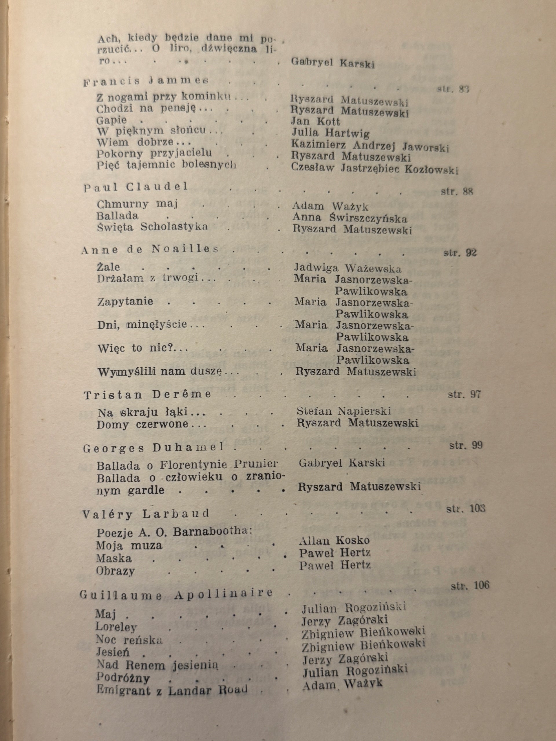 Antologia współczesnej poezji francuskiej Adam Ważyk [1947 r.]