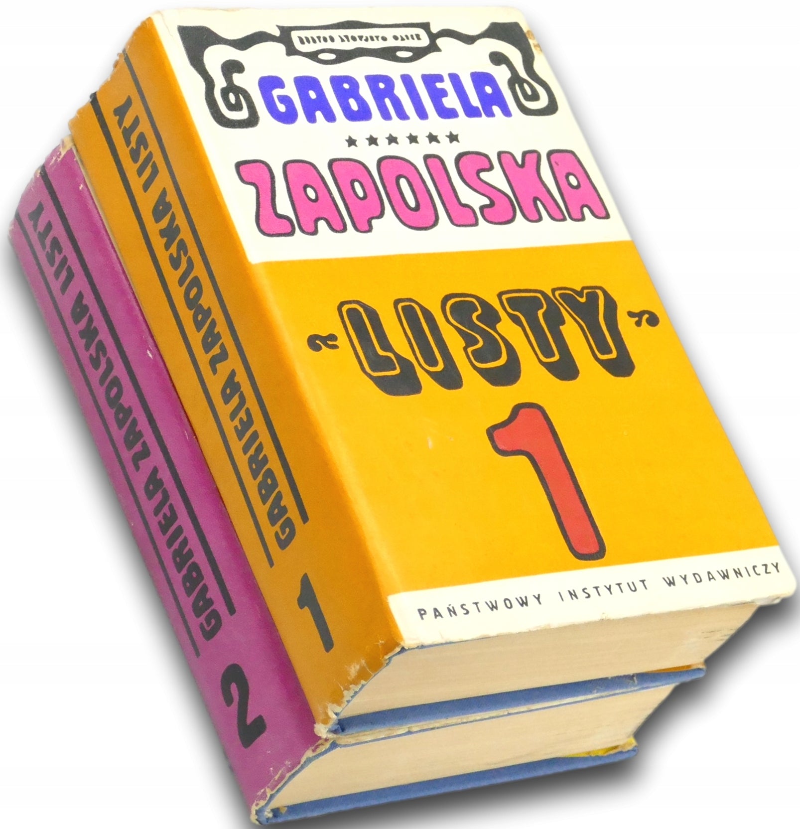 Listy Gabrieli Zapolskiej Tom 1-2 [projekt obwoluty: Jan Młodożeniec]