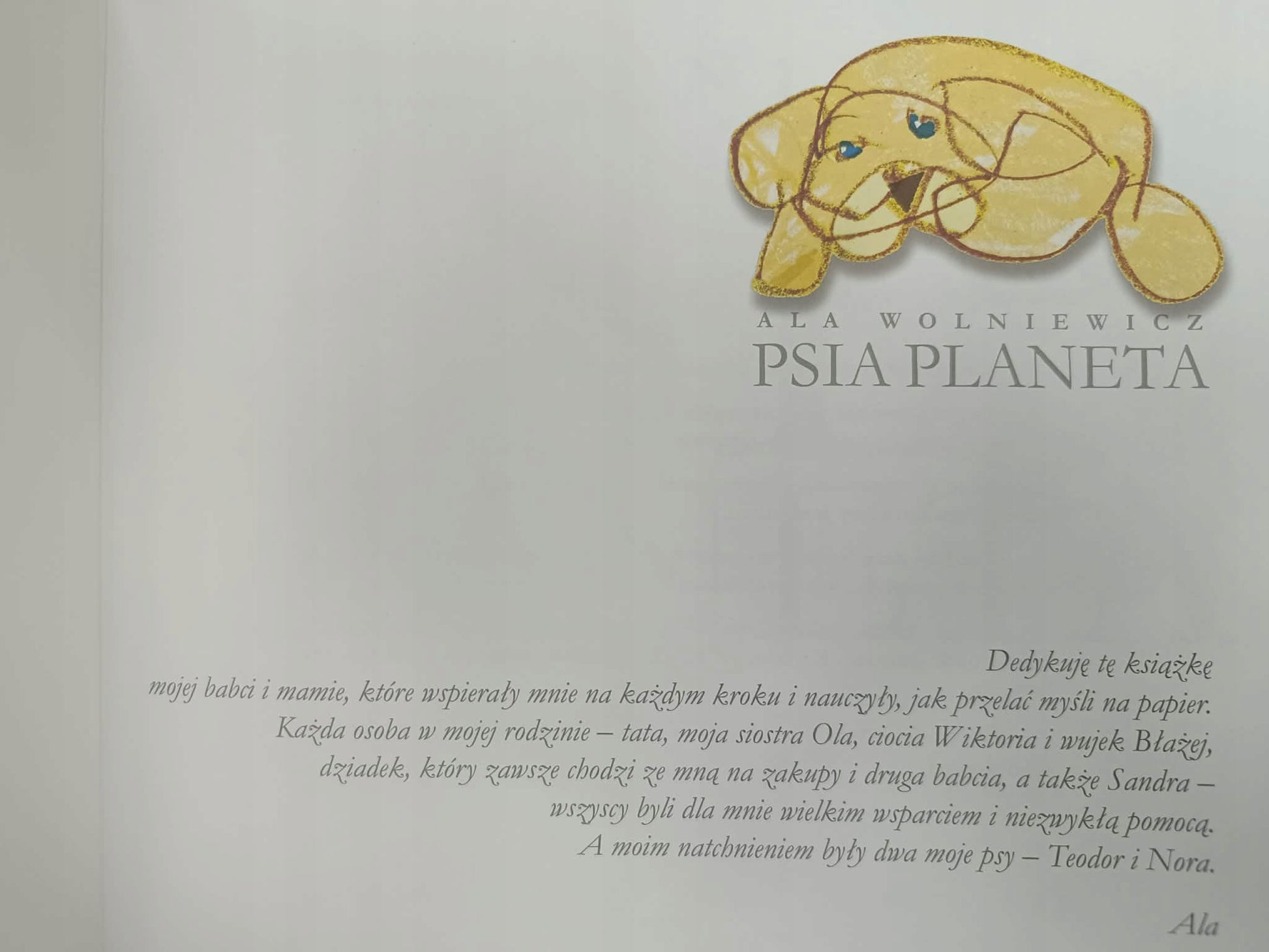 Psia planeta, Ala Wolniewicz