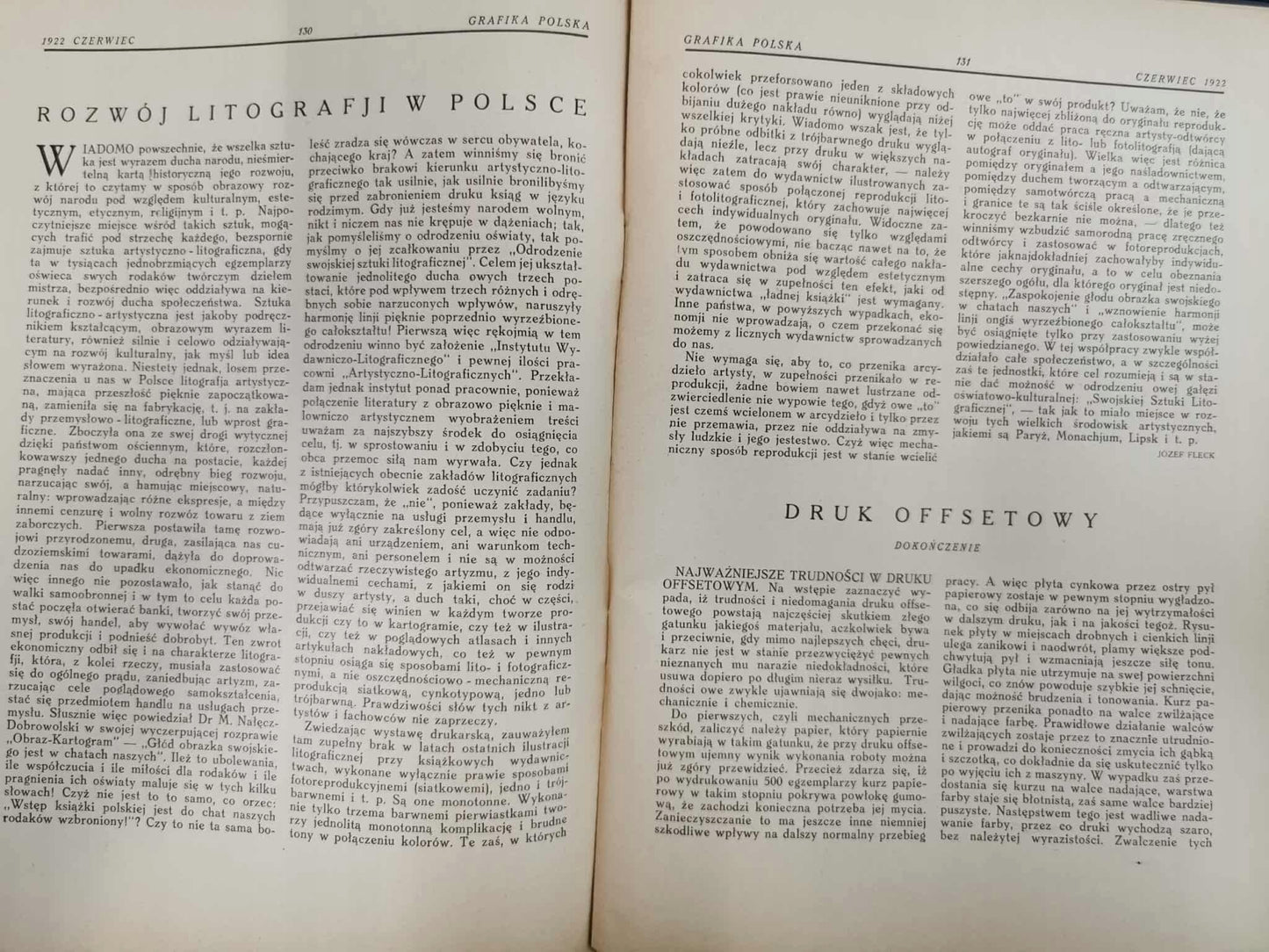 Grafika Polska. Miesięcznik, Zeszyt 6; CZERWIEC 1922