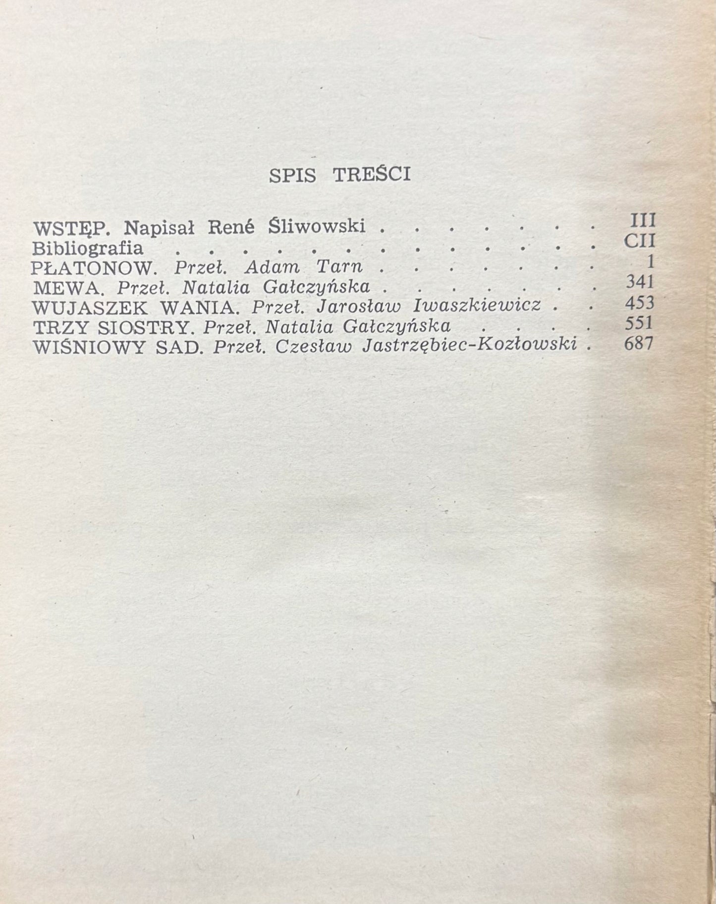 Wybór dramatów Antoni Pavlovic Czehow [Biblioteka Narodowa]