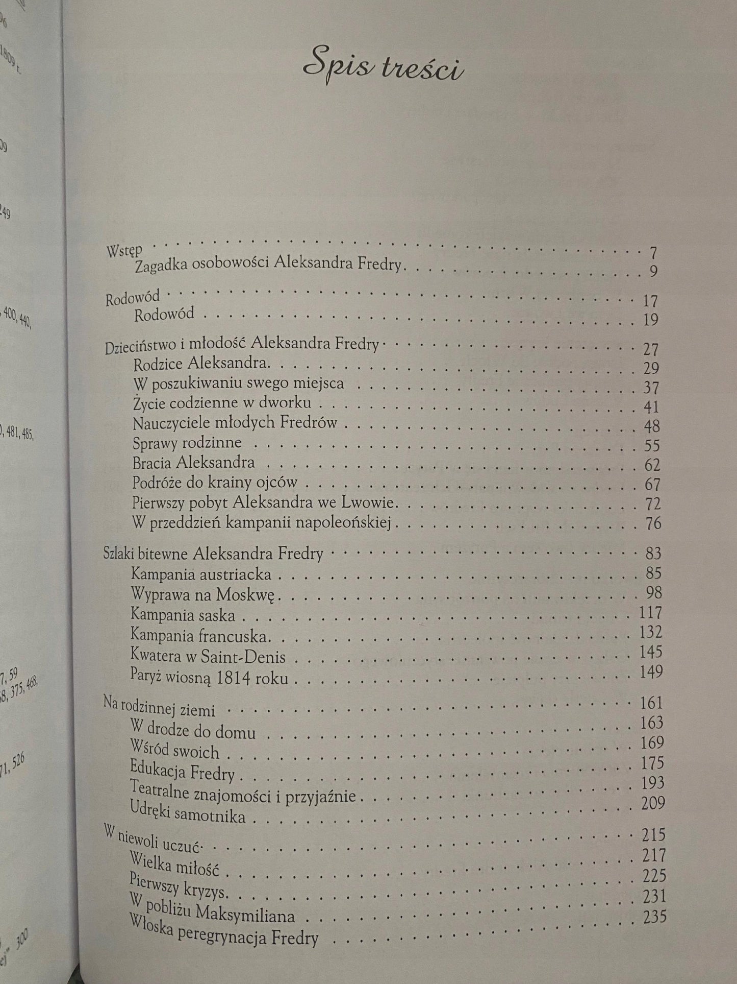 Aleksander Fredro Drogi życia Barbara Lasocka