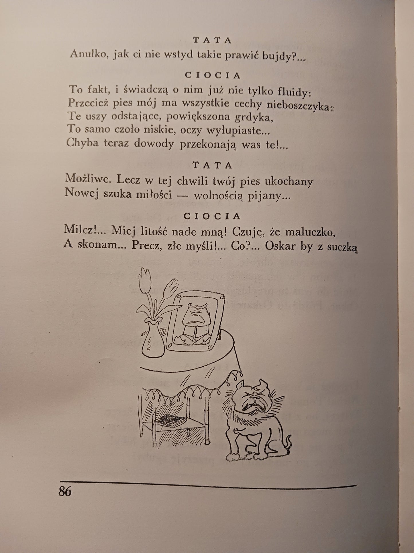 Kazania i skargi Janusz Minkiewicz, il. Jerzy Zaruba [wydanie z roku 1946]
