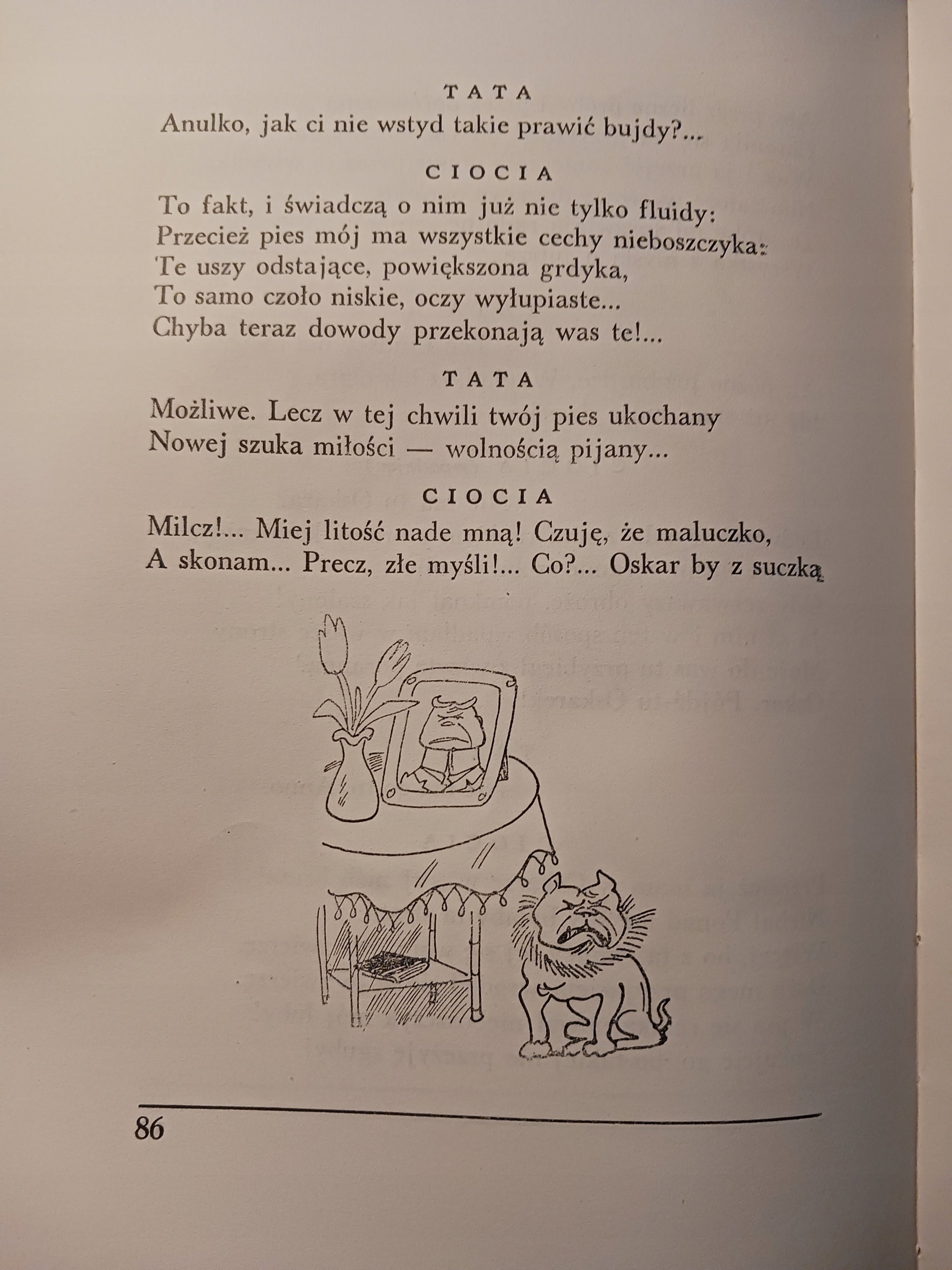 Kazania i skargi Janusz Minkiewicz, il. Jerzy Zaruba [wydanie z roku 1946]