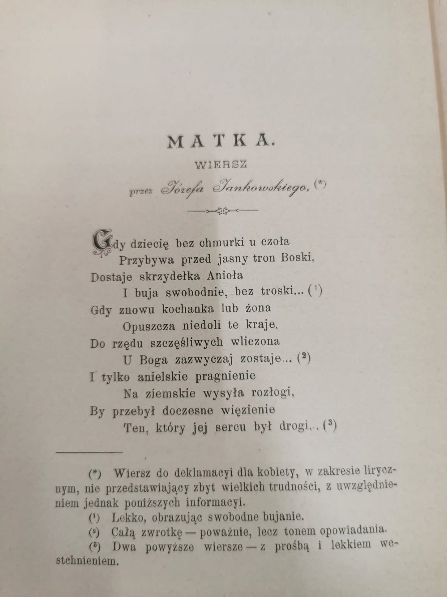 Wieczory artystyczno - literackie, Karol Hoffman [1897]