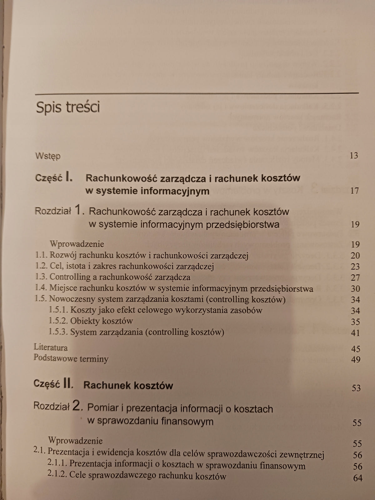 Controlling kosztów i rachunkowość zarządcza Praca zbiorowa