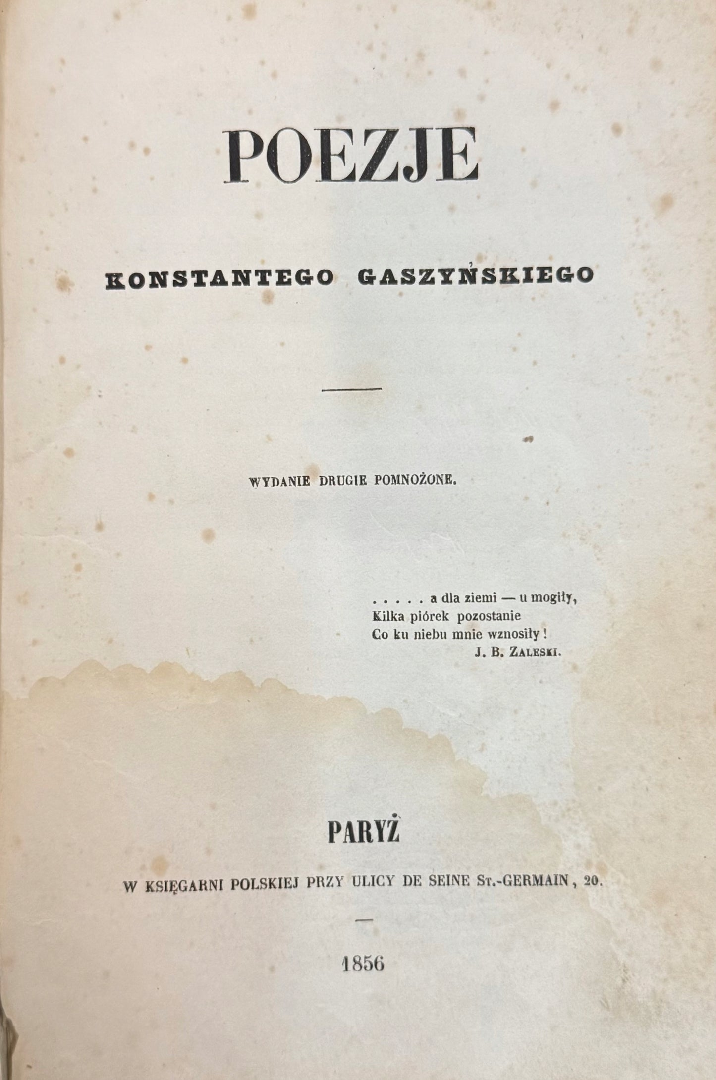 Poezje Konstantego Gaszyńskiego [1856]
