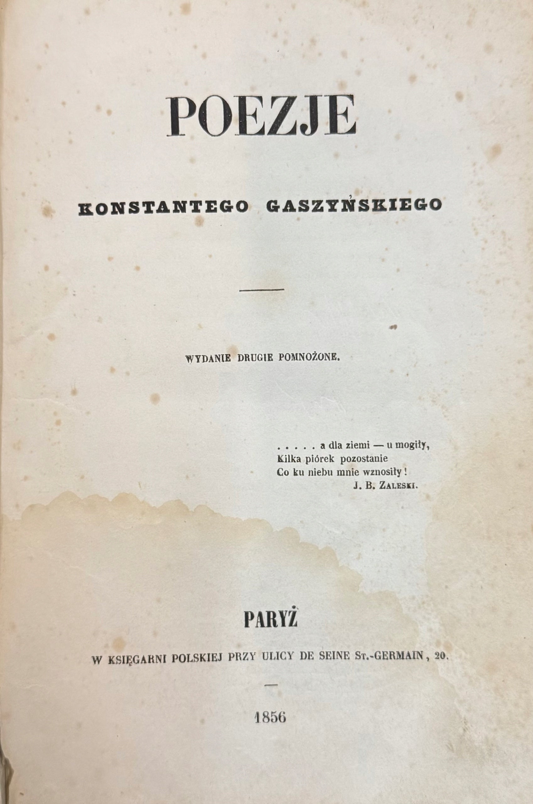 Poezje Konstantego Gaszyńskiego [1856]