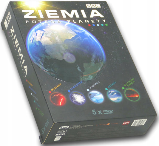 Ziemia potęga planety komplet 5 płyt DVD