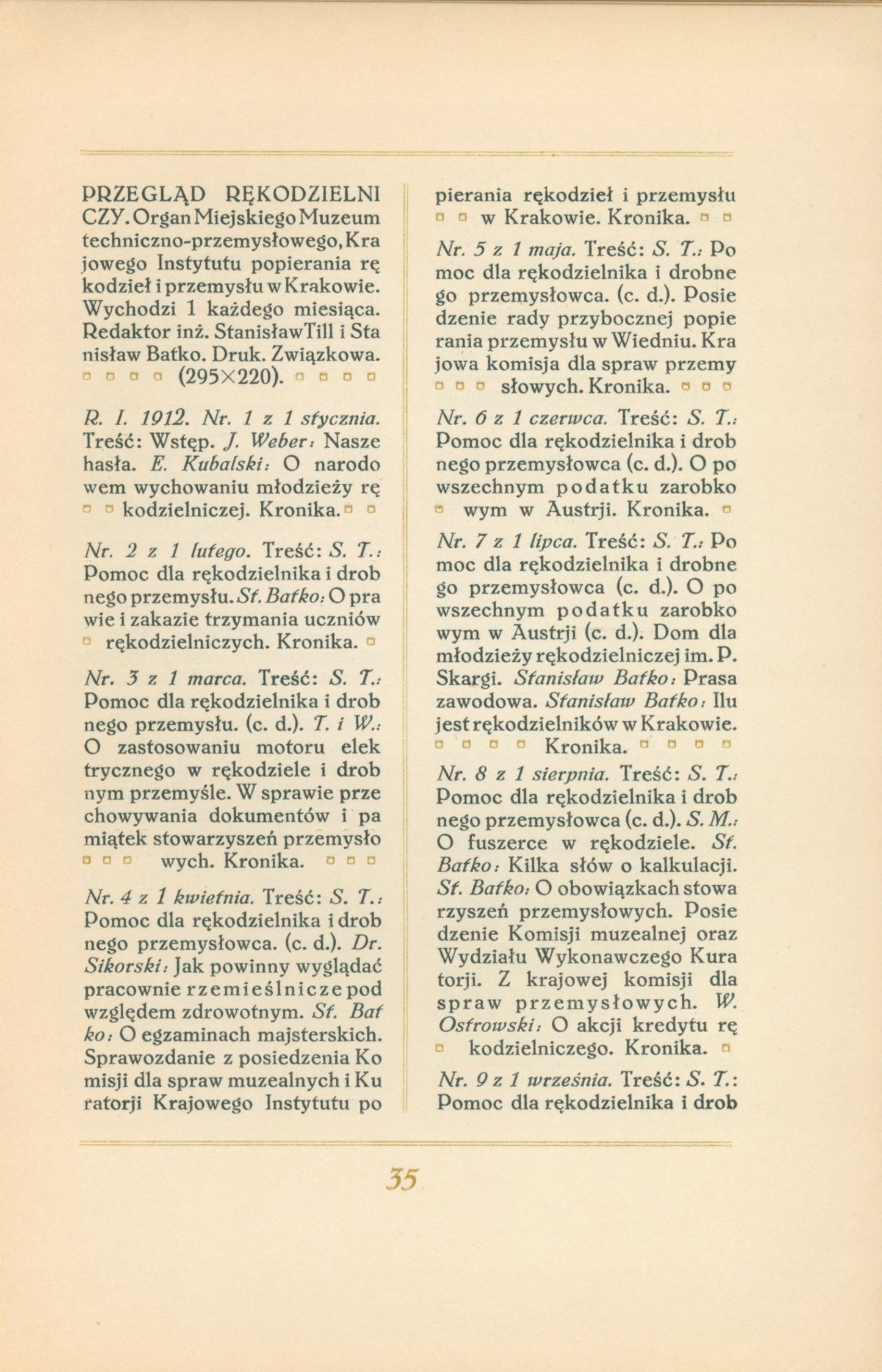 Bibljografja druków, K. Witkiewicz [Kraków 1929]