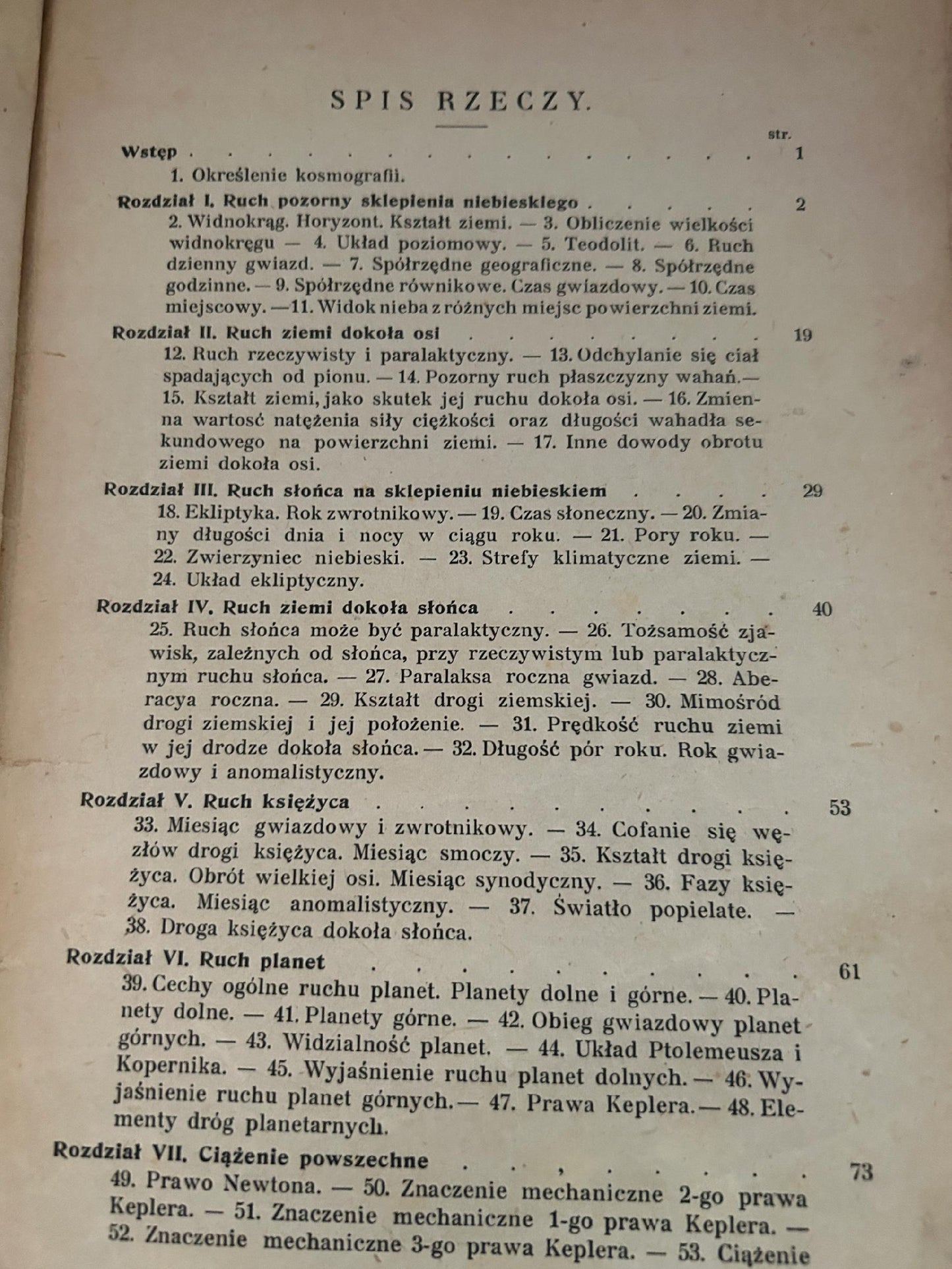 Kosmografia. Wykład elementarny - M. Ernst [wydanie przedwojenne]