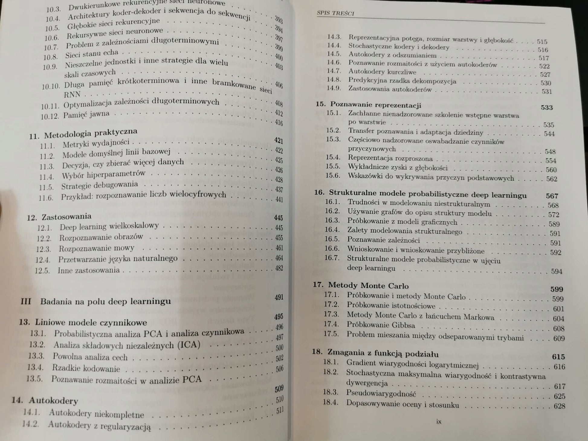 Deep Learning Współczesne systemy uczące się, Y. Bengio, I. Goodfellow