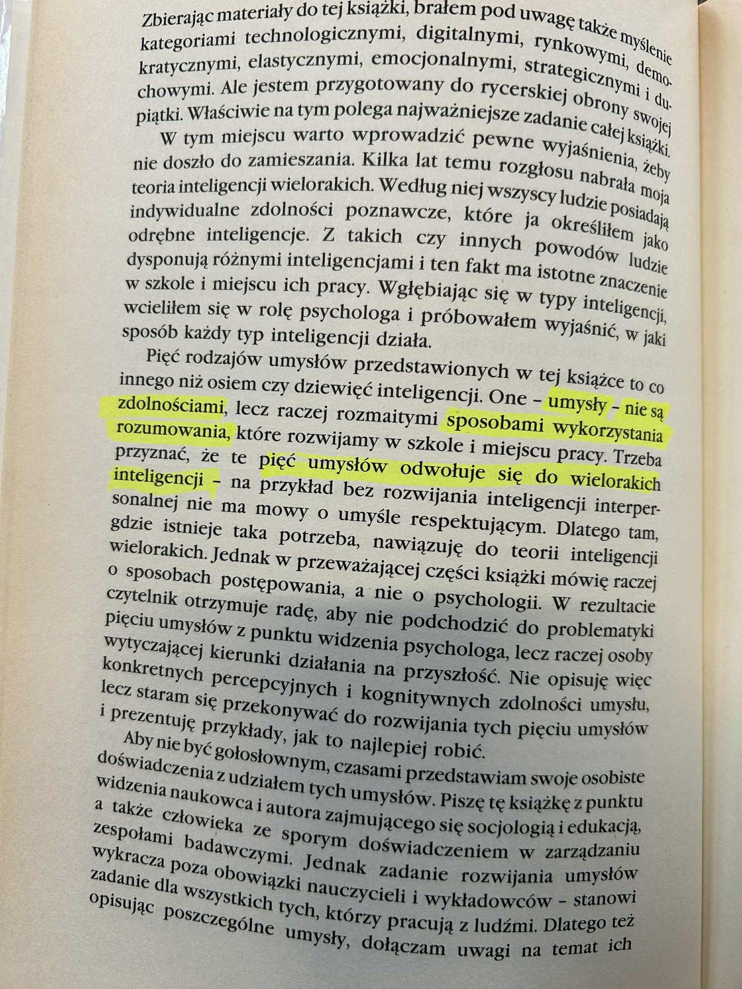 Pięć umysłów przyszłości - Howard Gardner
