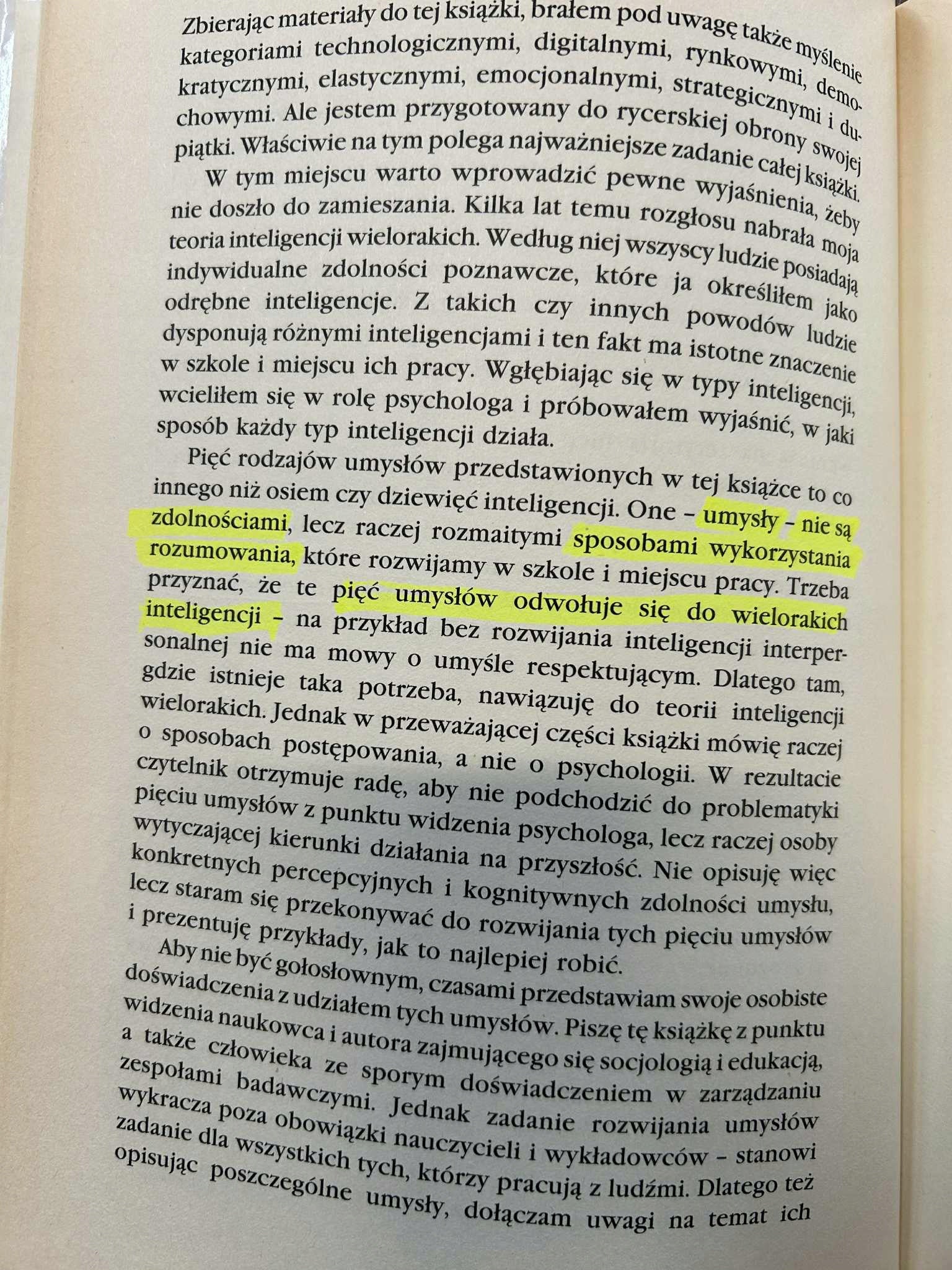 Pięć umysłów przyszłości - Howard Gardner