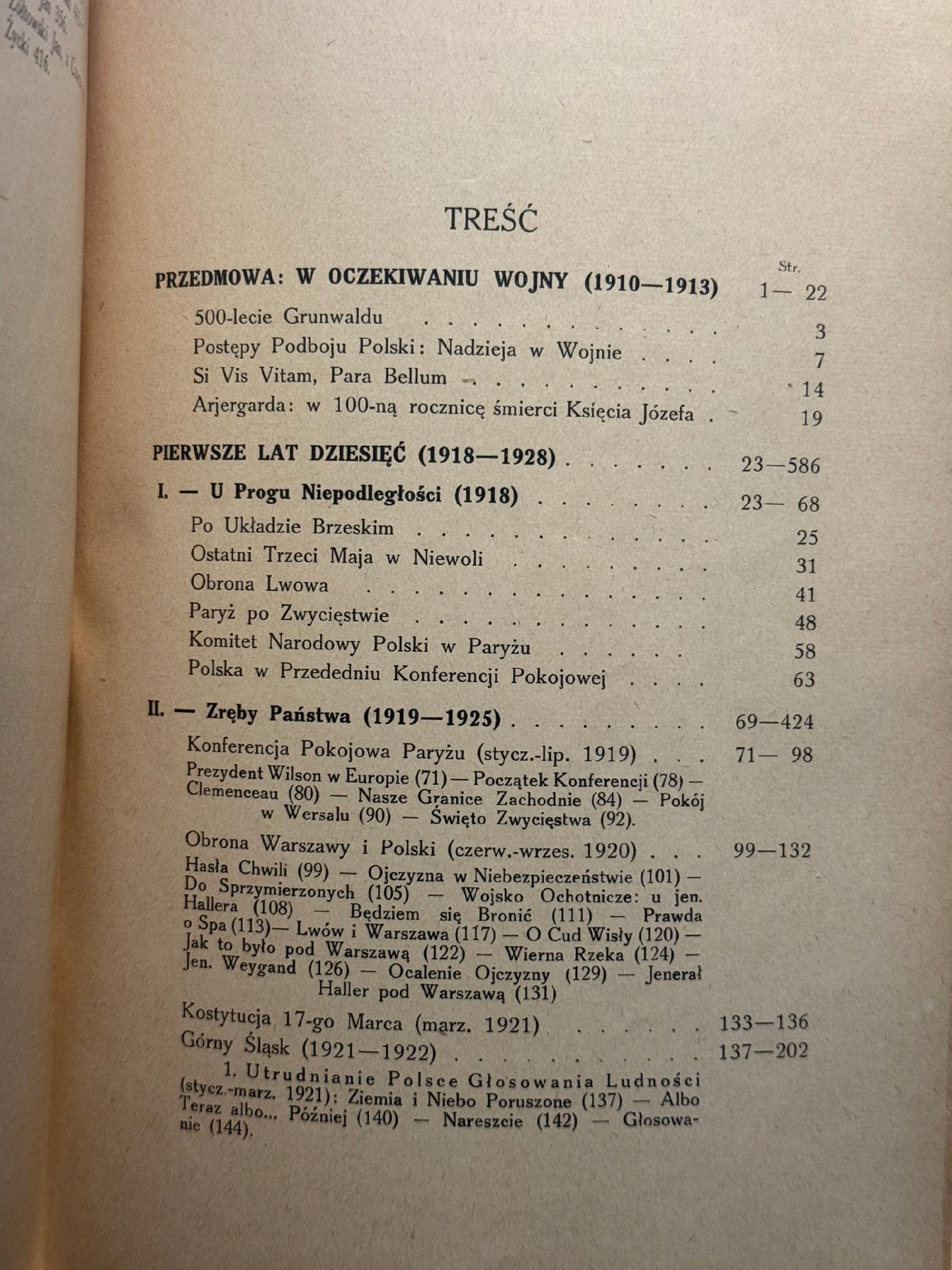 Stanisław Stroński Pierwsze lat dziesięć (1918-1928) [1928]