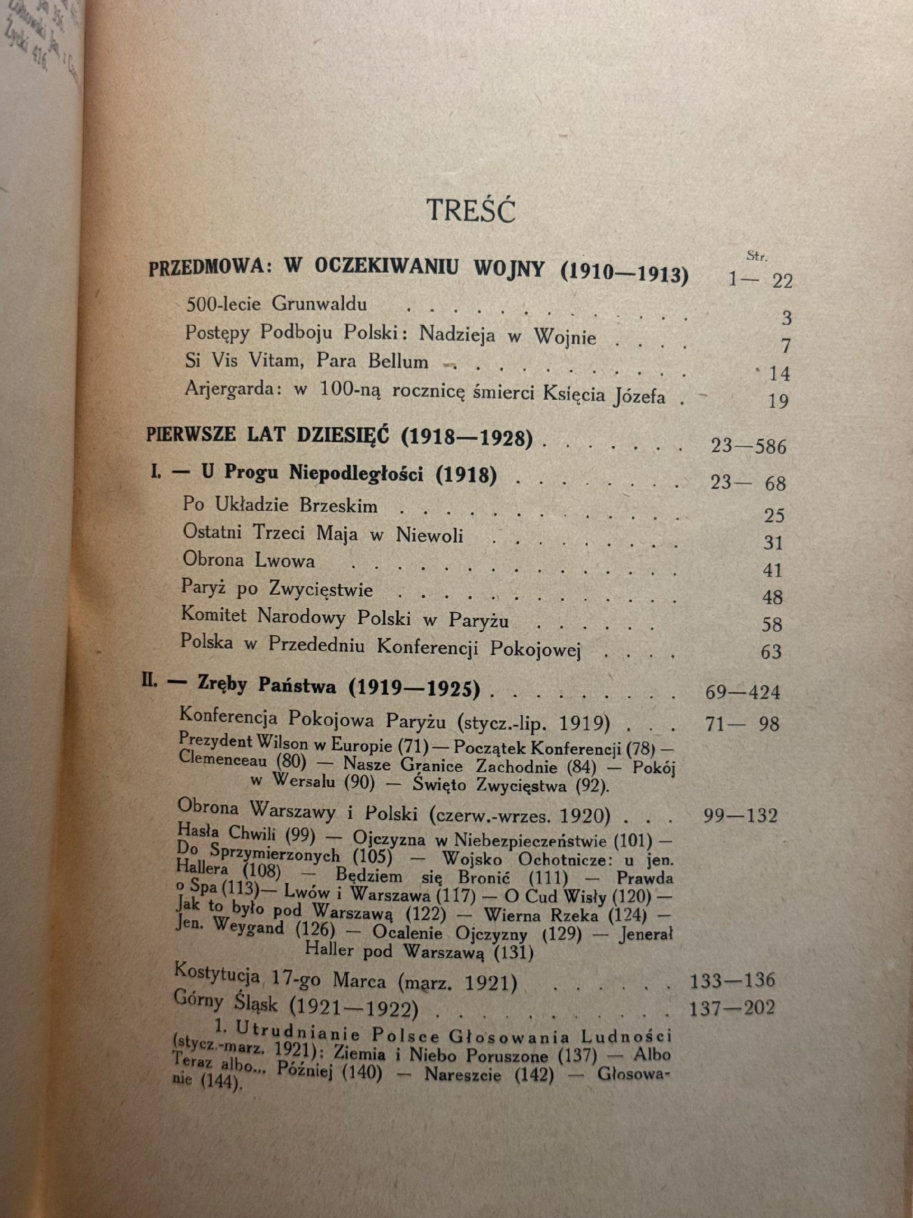 Stanisław Stroński Pierwsze lat dziesięć (1918-1928) [1928]