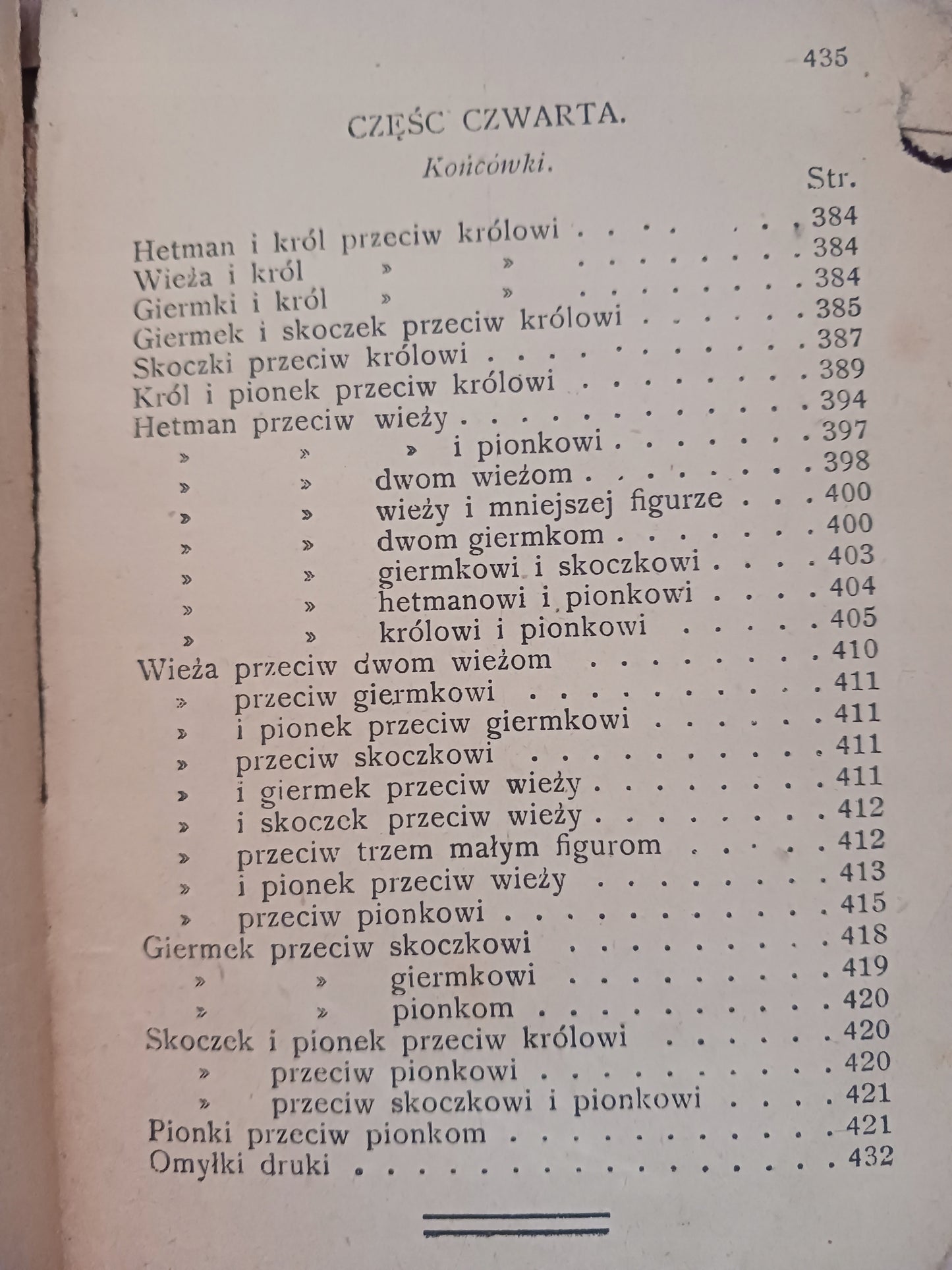 Gra w szachy. Teoretyczny i praktyczny przewodnik B. Cięglewicz [ca 1911]