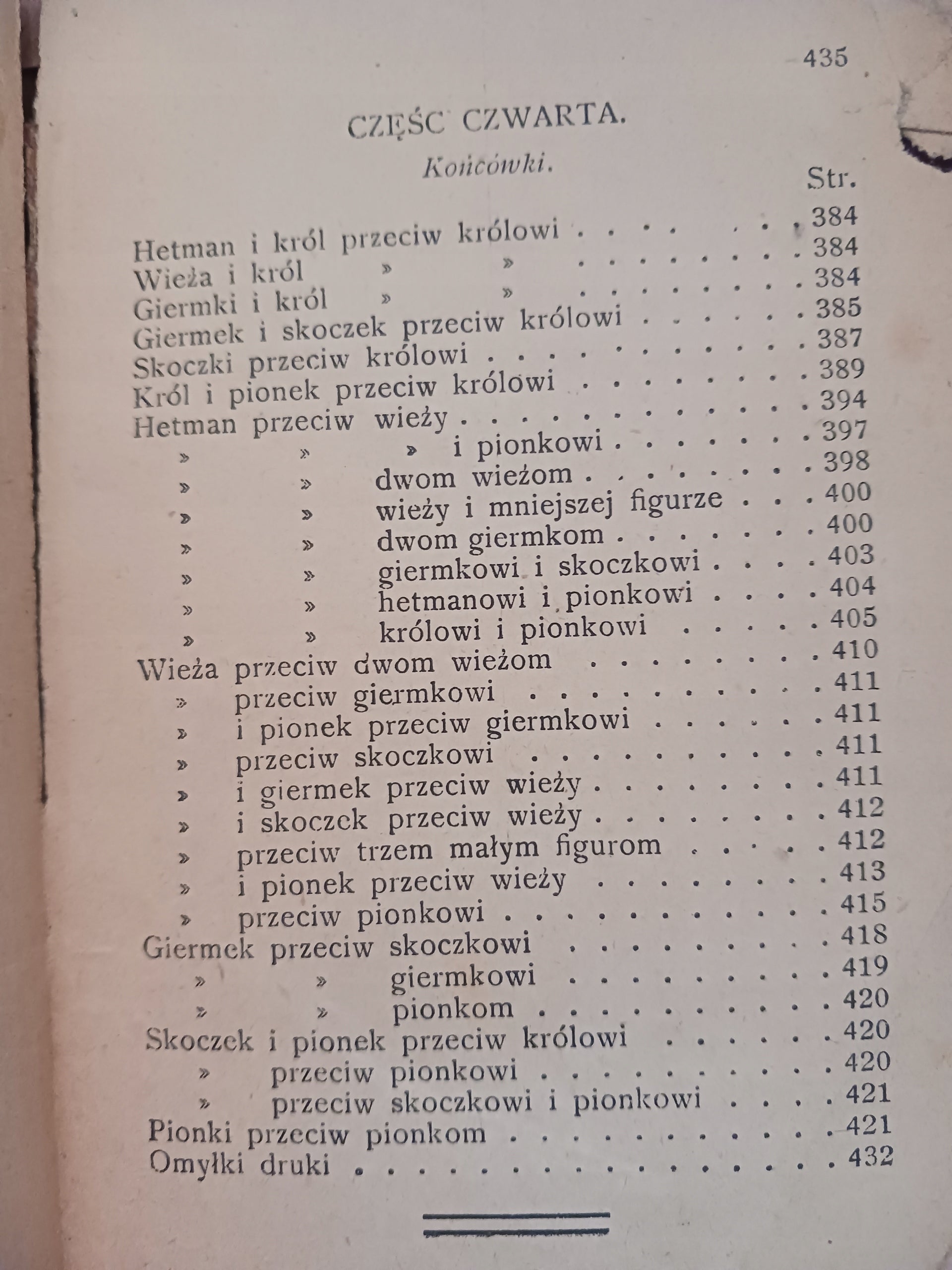 Gra w szachy. Teoretyczny i praktyczny przewodnik B. Cięglewicz [ca 1911]