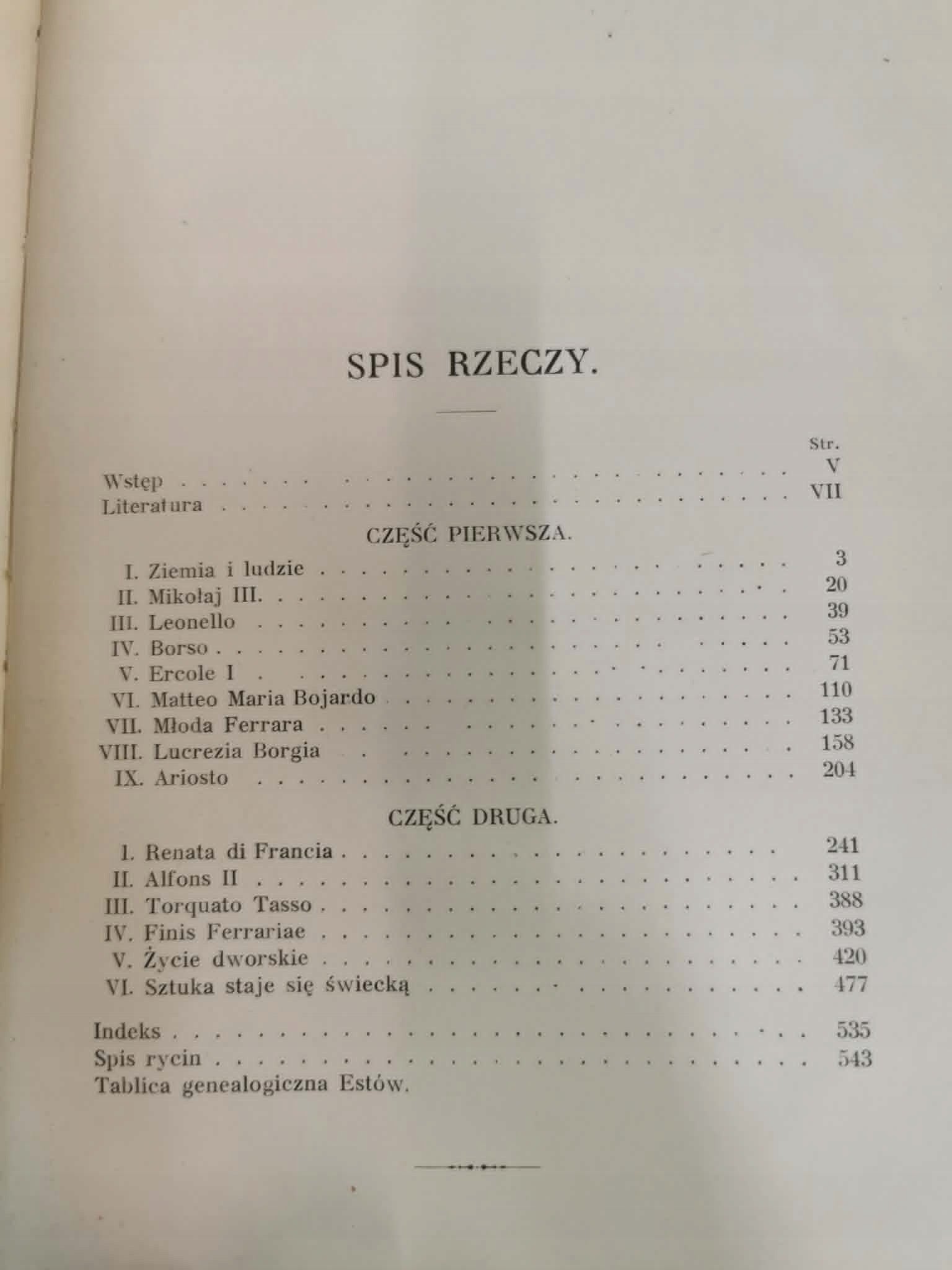 Dwór w Ferrarze, Kazimierz Chłędowski [Lwów 1909]