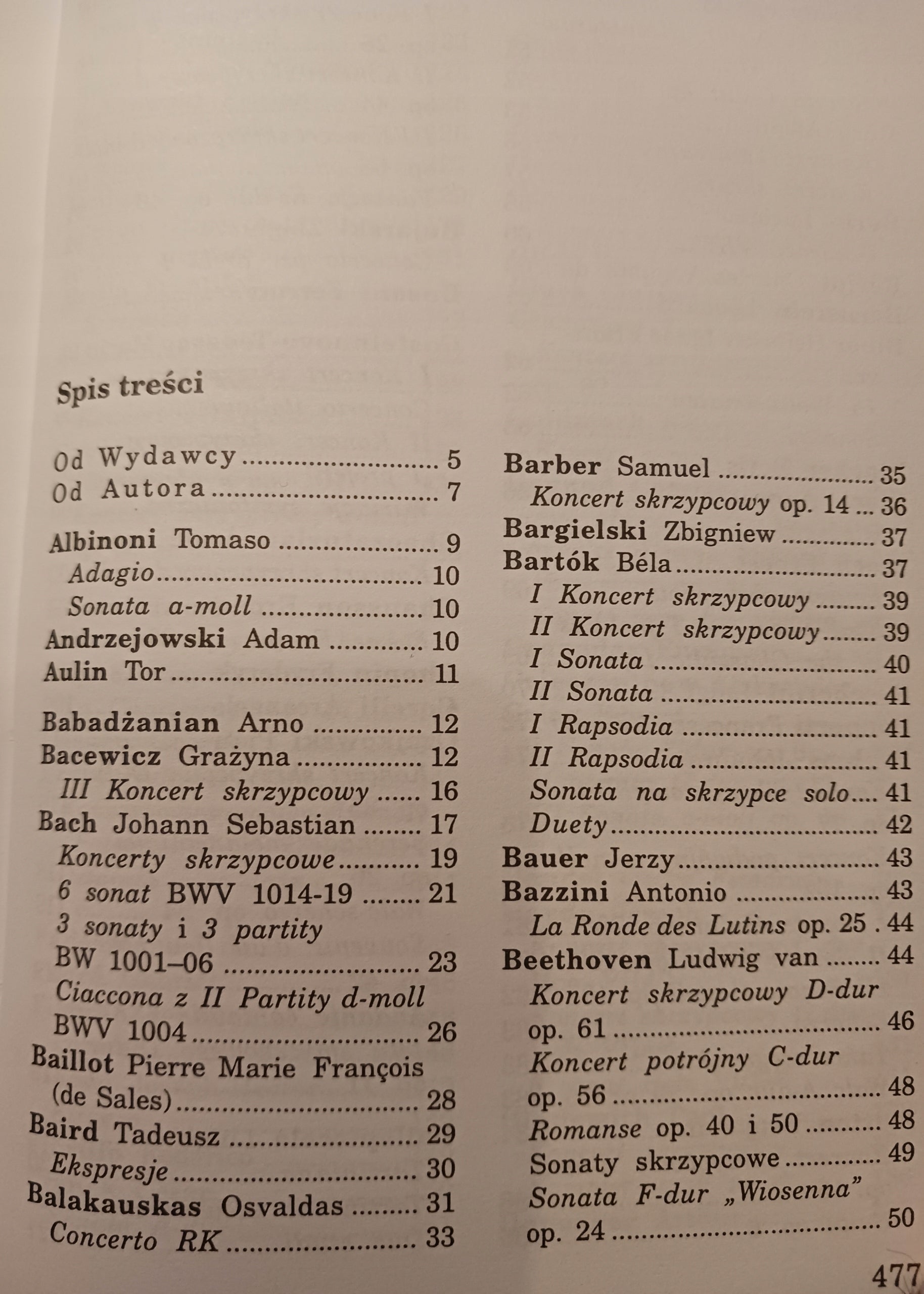 Przewodnik po muzyce skrzypcowej Jerzy Kusiak