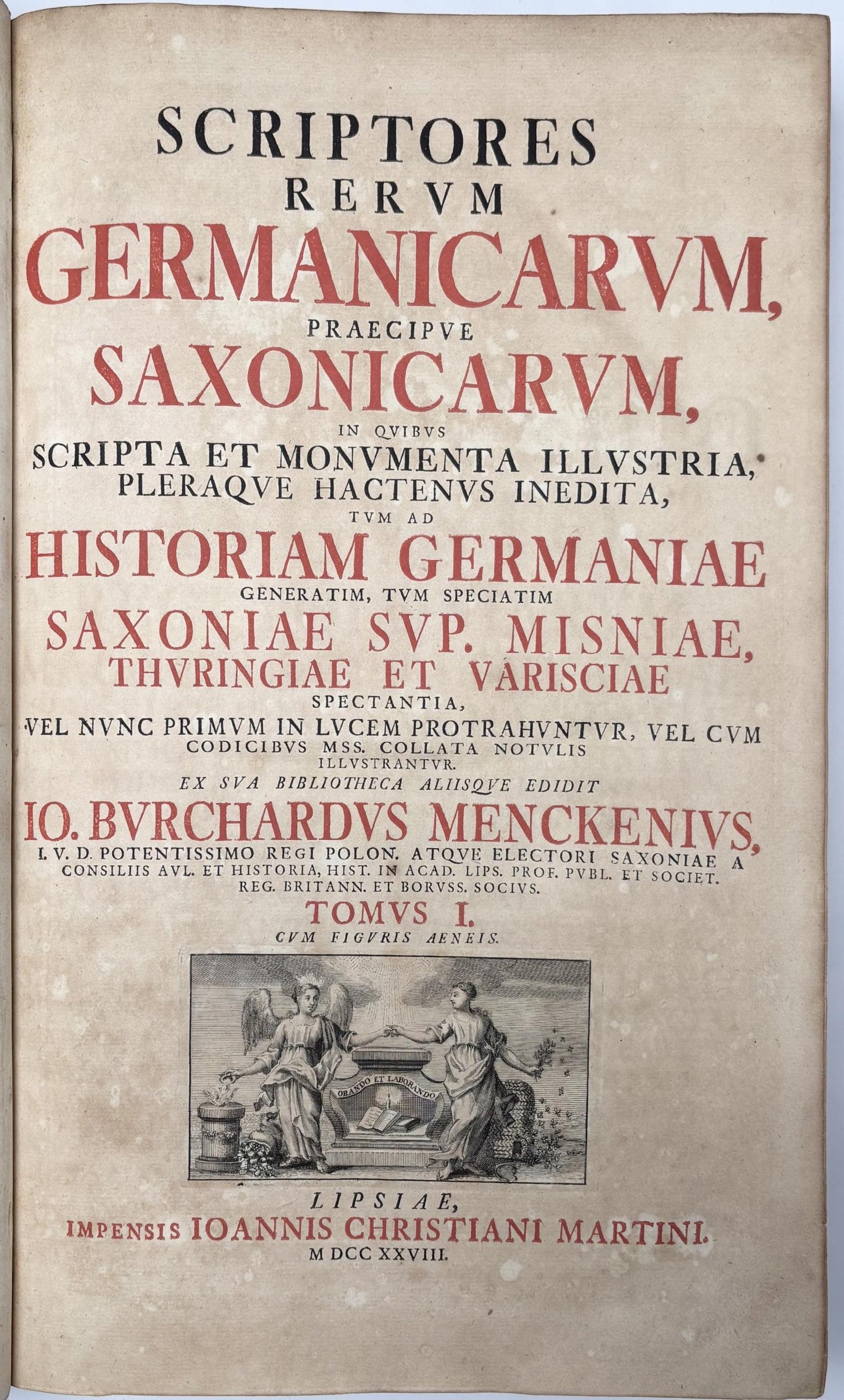 Mencke Johann Burckhardt - Scriptores Rerum Germanicarum