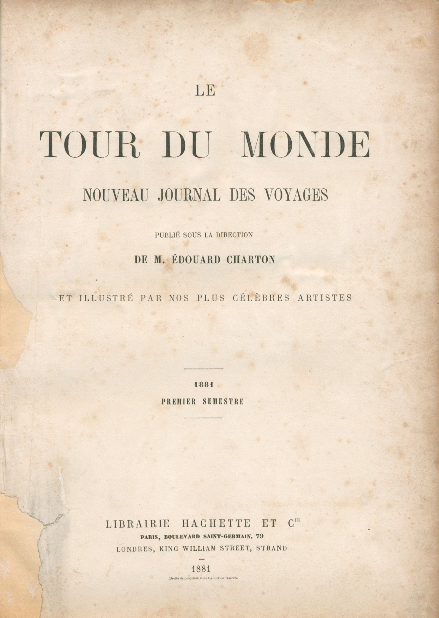 Charton Édouard Le Tour du Mond [mapa Tatr, tekst o Podhalu, 1881]