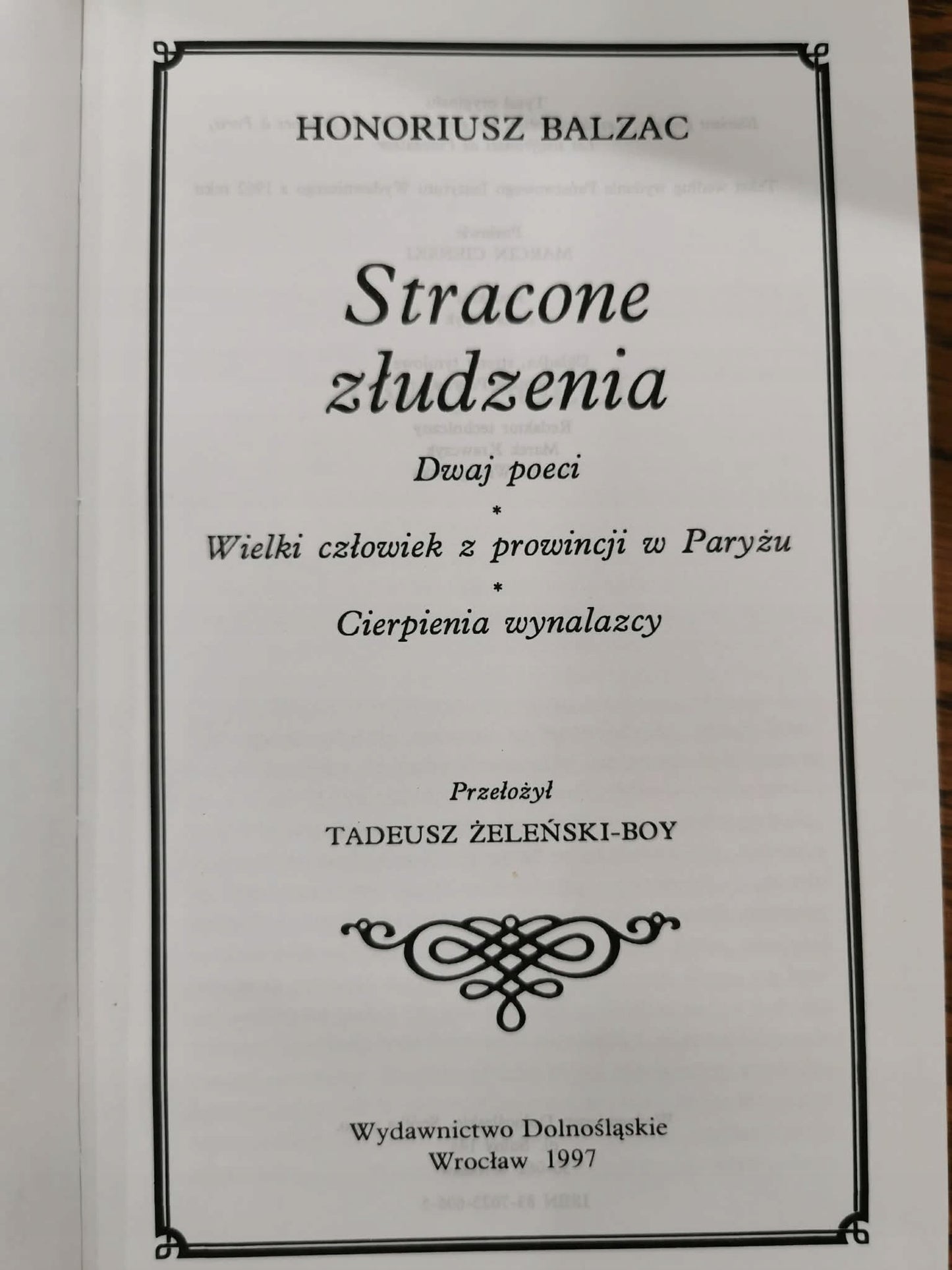 Stracone złudzenia, Honoriusz Balzac