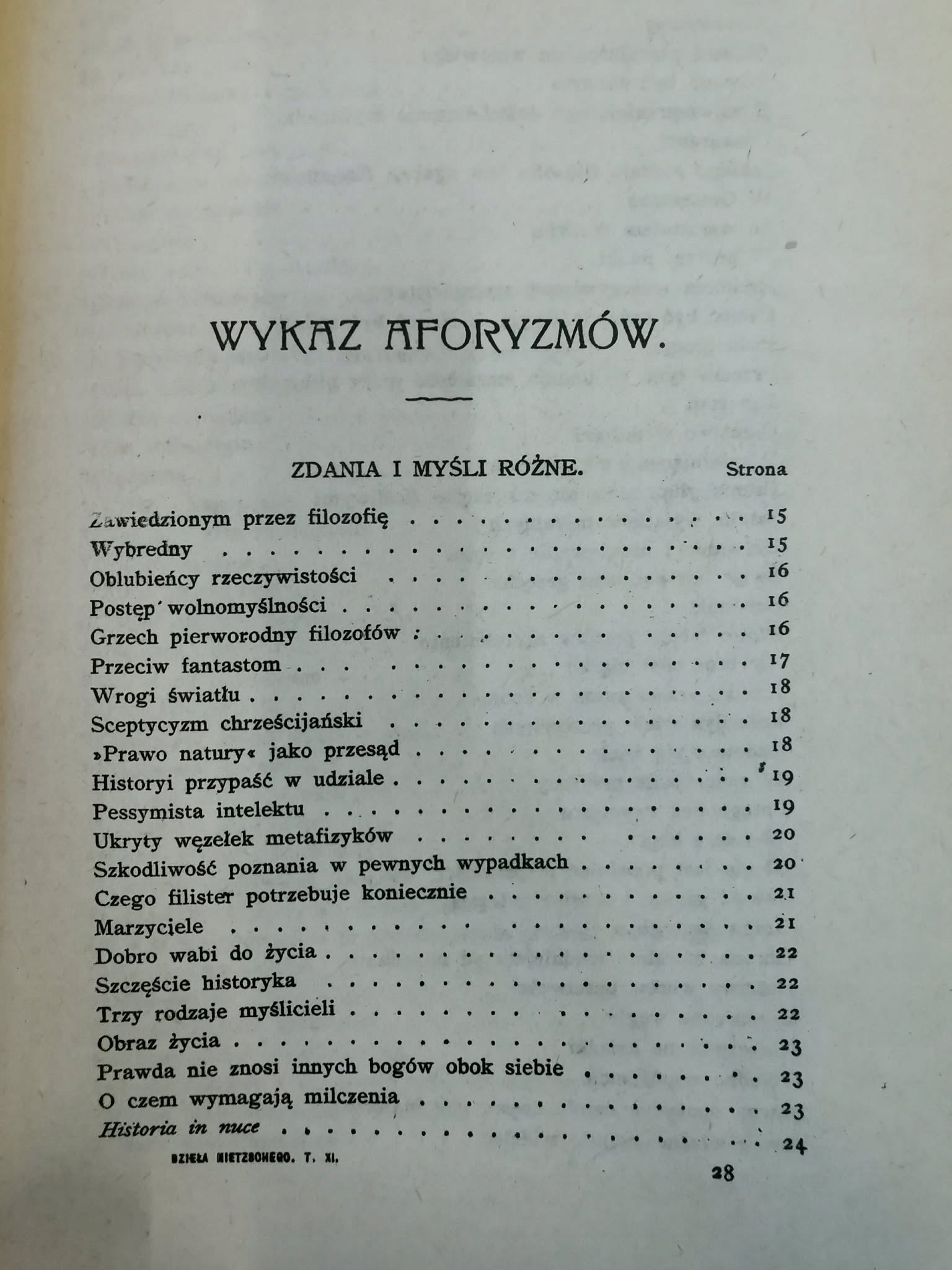 Wędrowiec i jego cień, F Nietzsche [reprint z 1909]