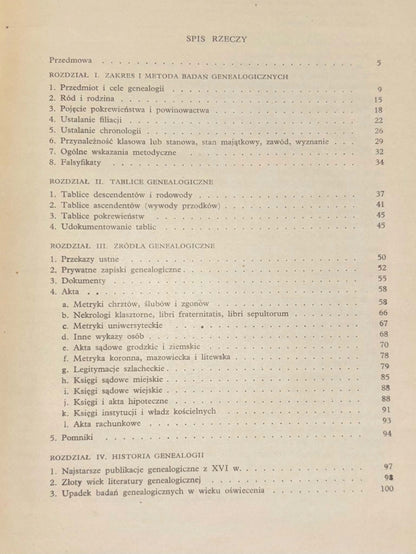 Genealogia [komplet] Włodzimierz Dworzaczek [1959]