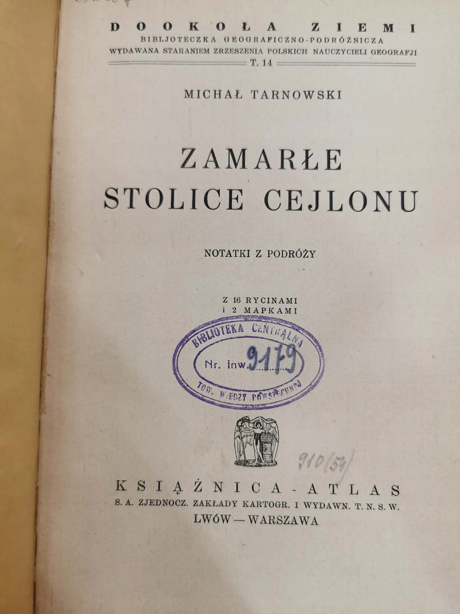 Zamarłe stolice Cejlonu, Michał Tarnowski