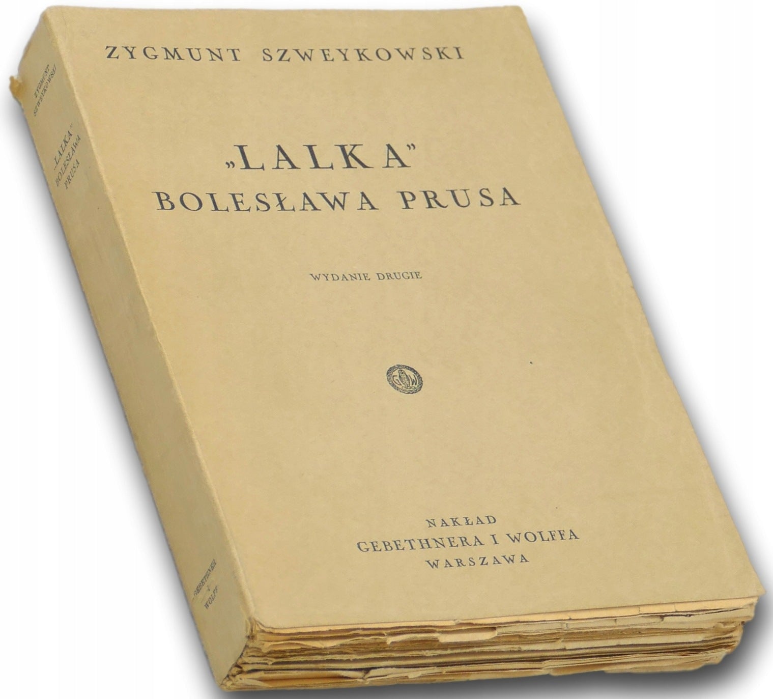 "Lalka" Bolesława Prusa - Zygmunt Szweykowski [wydanie przedwojenne]