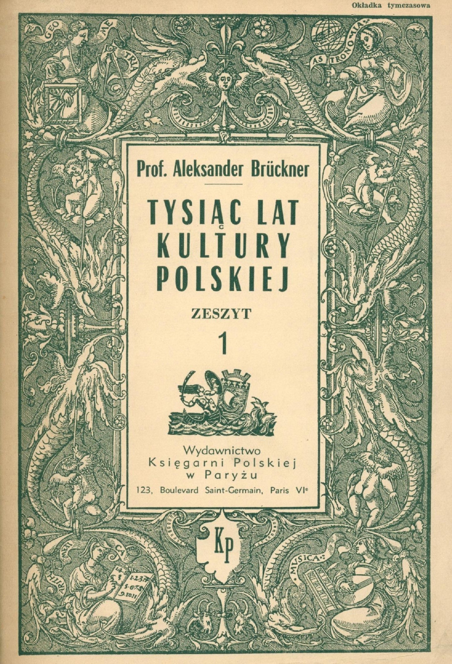 Brückner Aleksander, Tysiąc lat kultury polskiej [oprawa Jerzego Budnika]