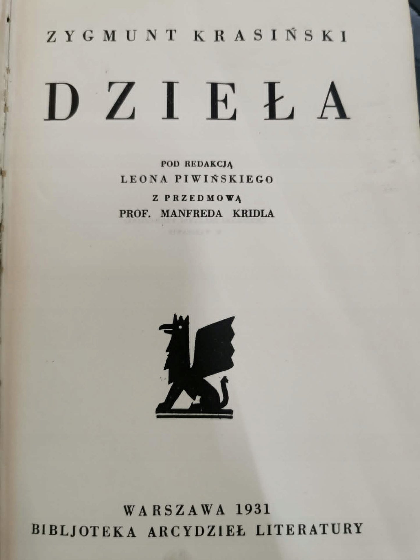 KOMPLET Dzieła t. 1-13, Zygmunt Krasiński [Warszawa 1931]