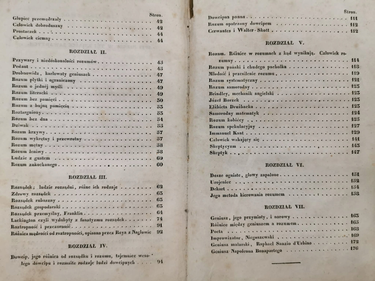 Charaktery rozumów ludzkich, M. Wiszniewski [Kraków 1837][pierwsze wydanie]