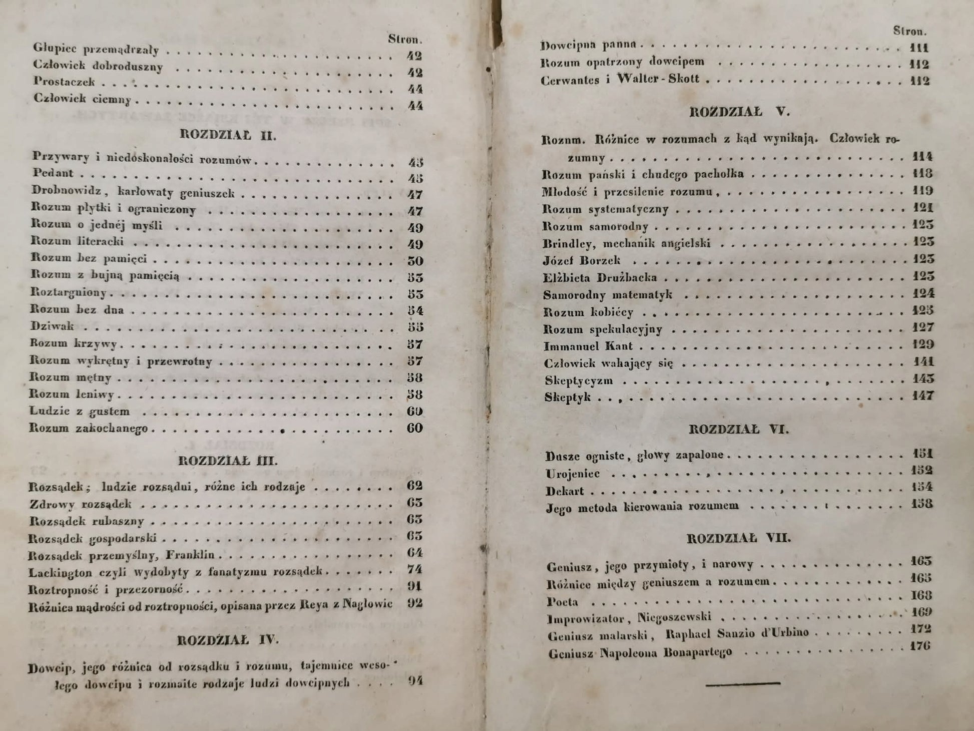 Charaktery rozumów ludzkich, M. Wiszniewski [Kraków 1837][pierwsze wydanie]