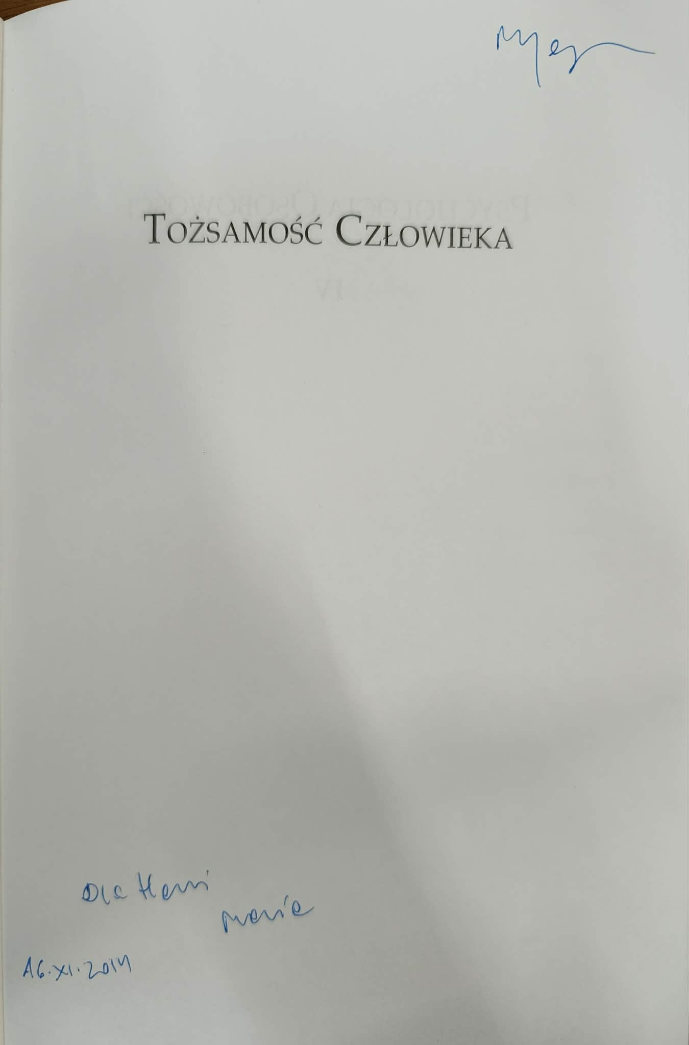 Tożsamość człowieka, red. Anna Gałdowa
