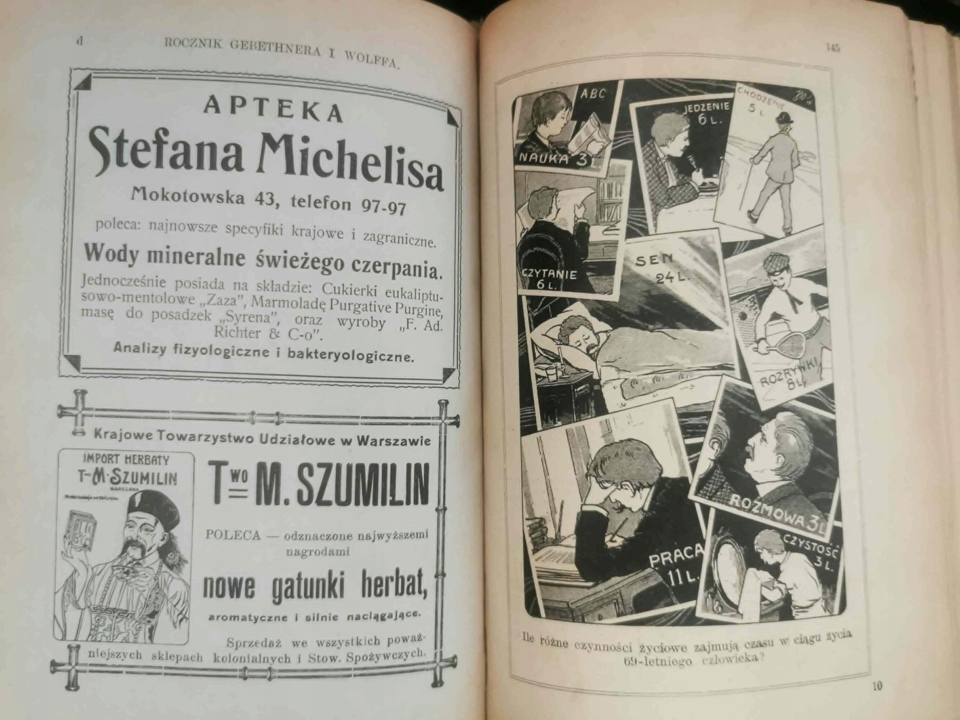 Rocznik Gebethnera i Wolffa, Kalendarz encyklopedyczno - praktyczny [1911]