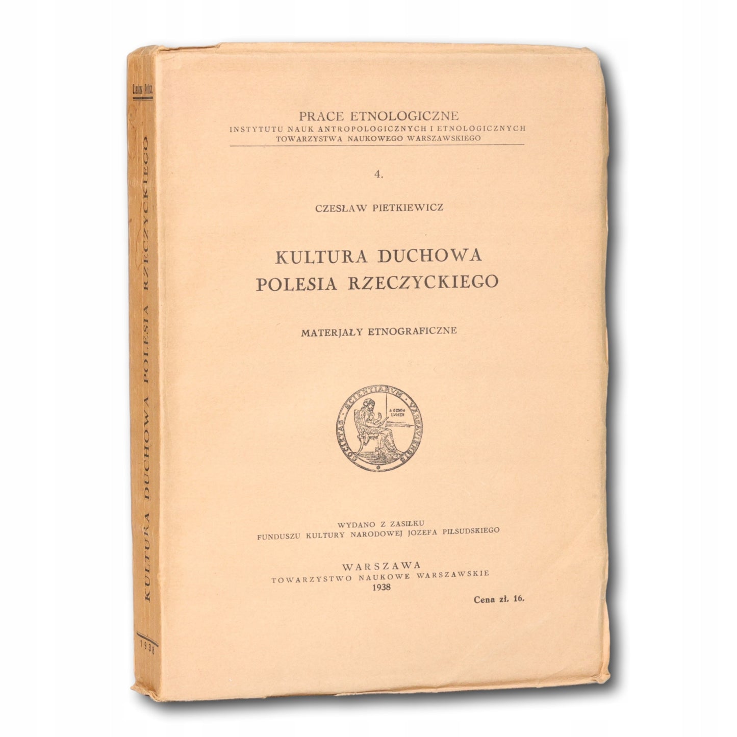 Kultura duchowa Polesia Rzeczyckiego Pietkiewicz Czesław [Warszawa 1938]