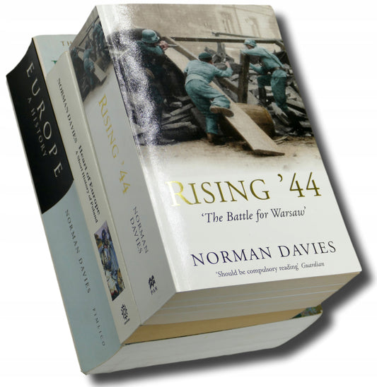 Zestaw 3 książek Norman Davies [Heart of Europe, Rising '44, Europe]