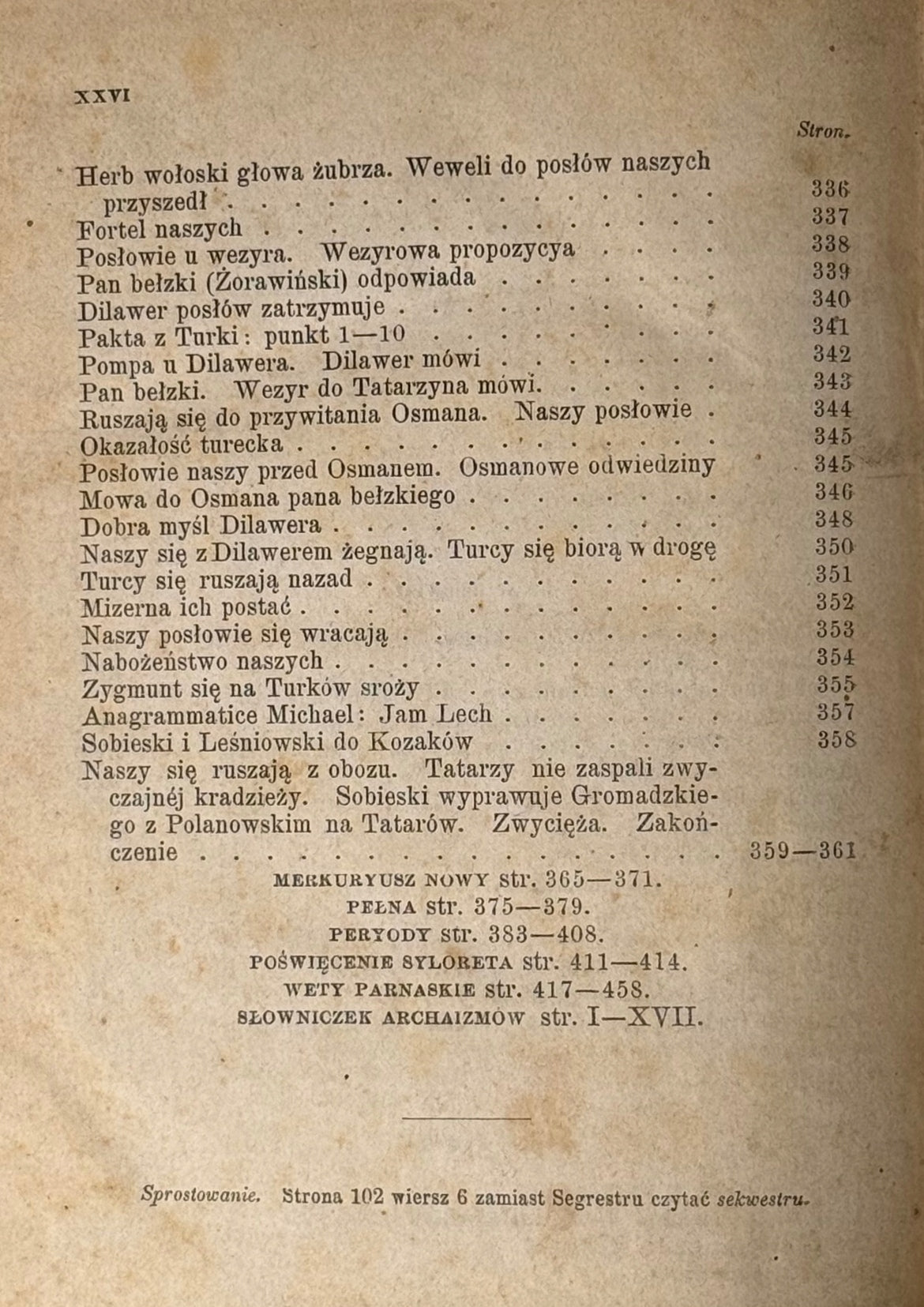 Wacław Potocki, Wojna Chocimska poemat w 10 częściach [przedwojenne 1880]
