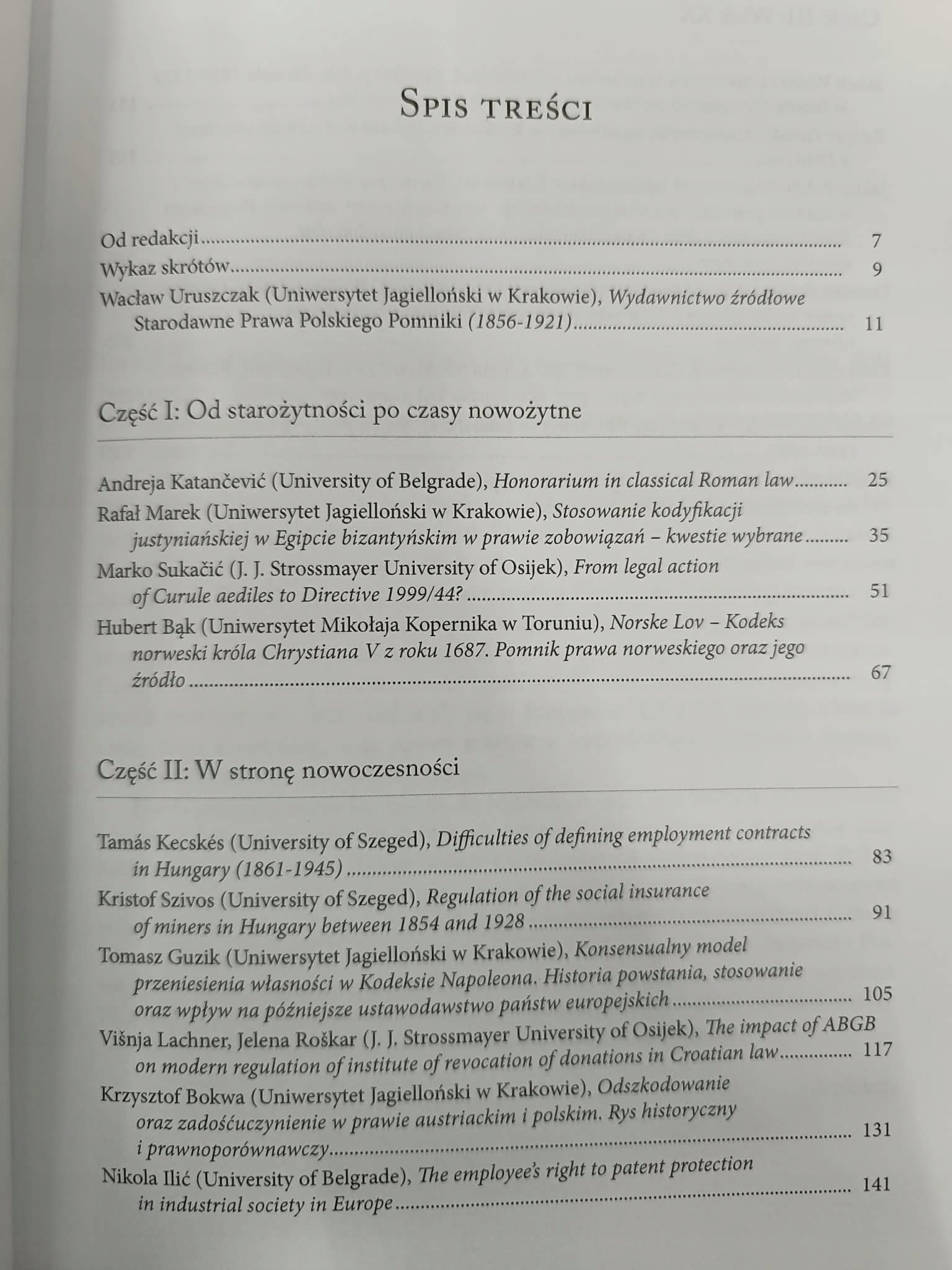 Pomniki prawa na przestrzeni wieków Górski Kacper, Pokoj Jakub, Szczepaniak
