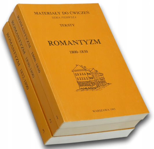 Romantyzm Materiały do ćwiczeń zestaw Praca zbiorowa [T. 1-3 KOMPLET]
