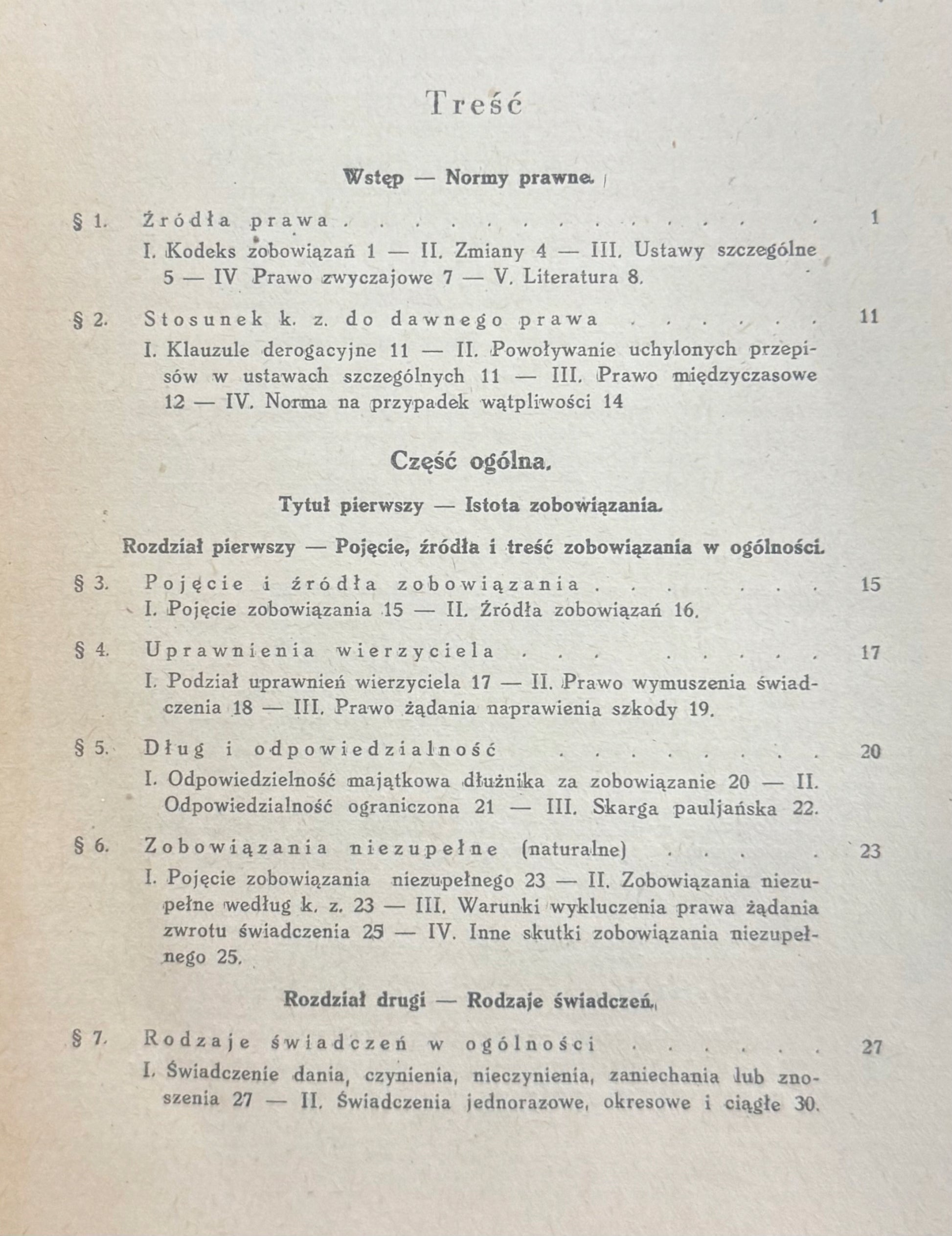 Zobowiązania Roman Longchamps De Berier [Poznań 1948]