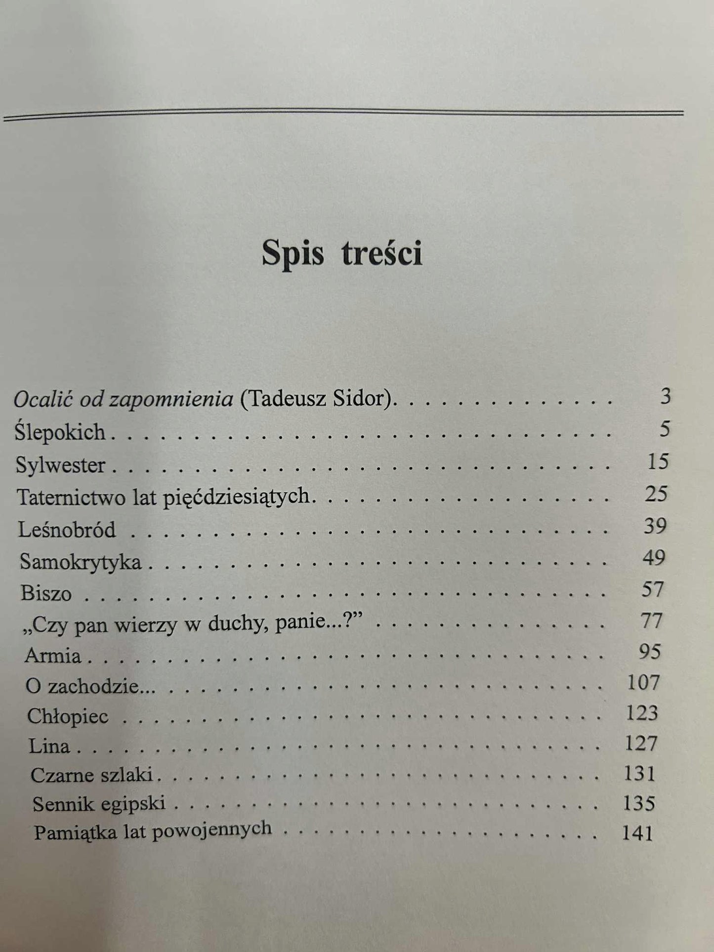 Sennik egipski i inne opowiadania - Stanisław Urbański "Aresztant"