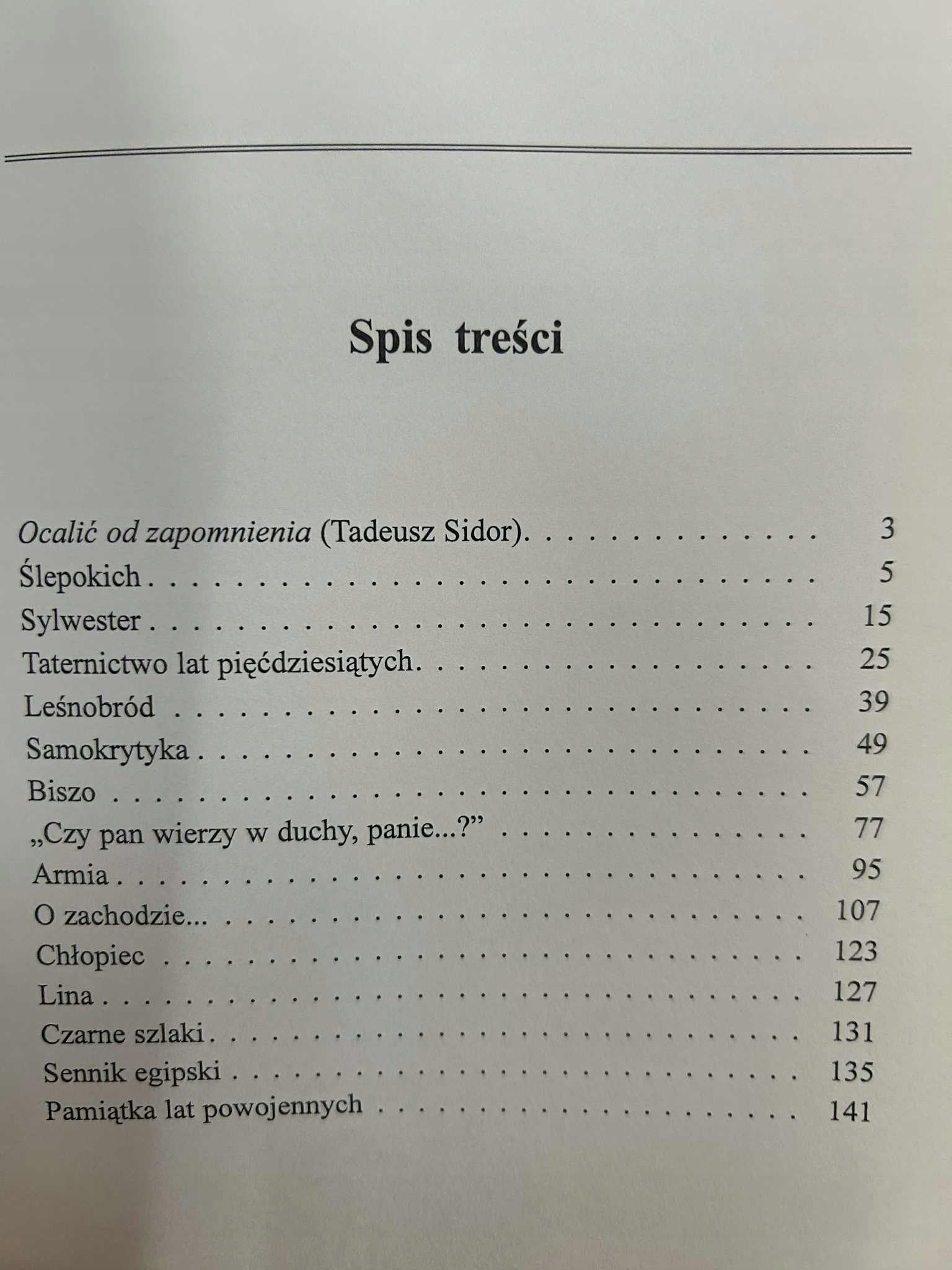 Sennik egipski i inne opowiadania - Stanisław Urbański "Aresztant"