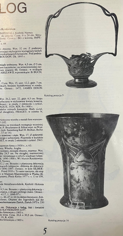 Katalog wystawy Metalowa secesja