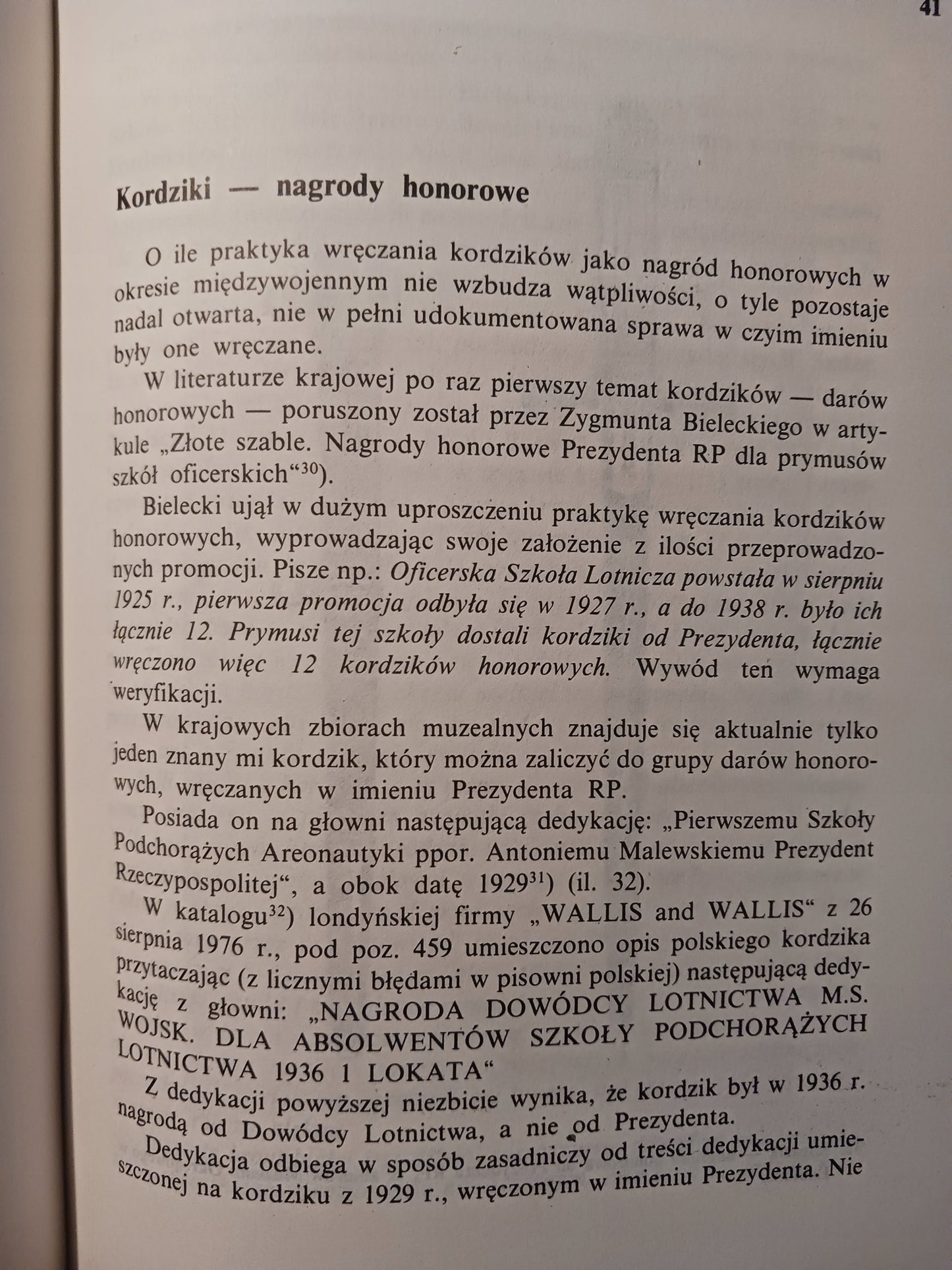 Kordziki w II Rzeczypospolitej Leszek Zachuta