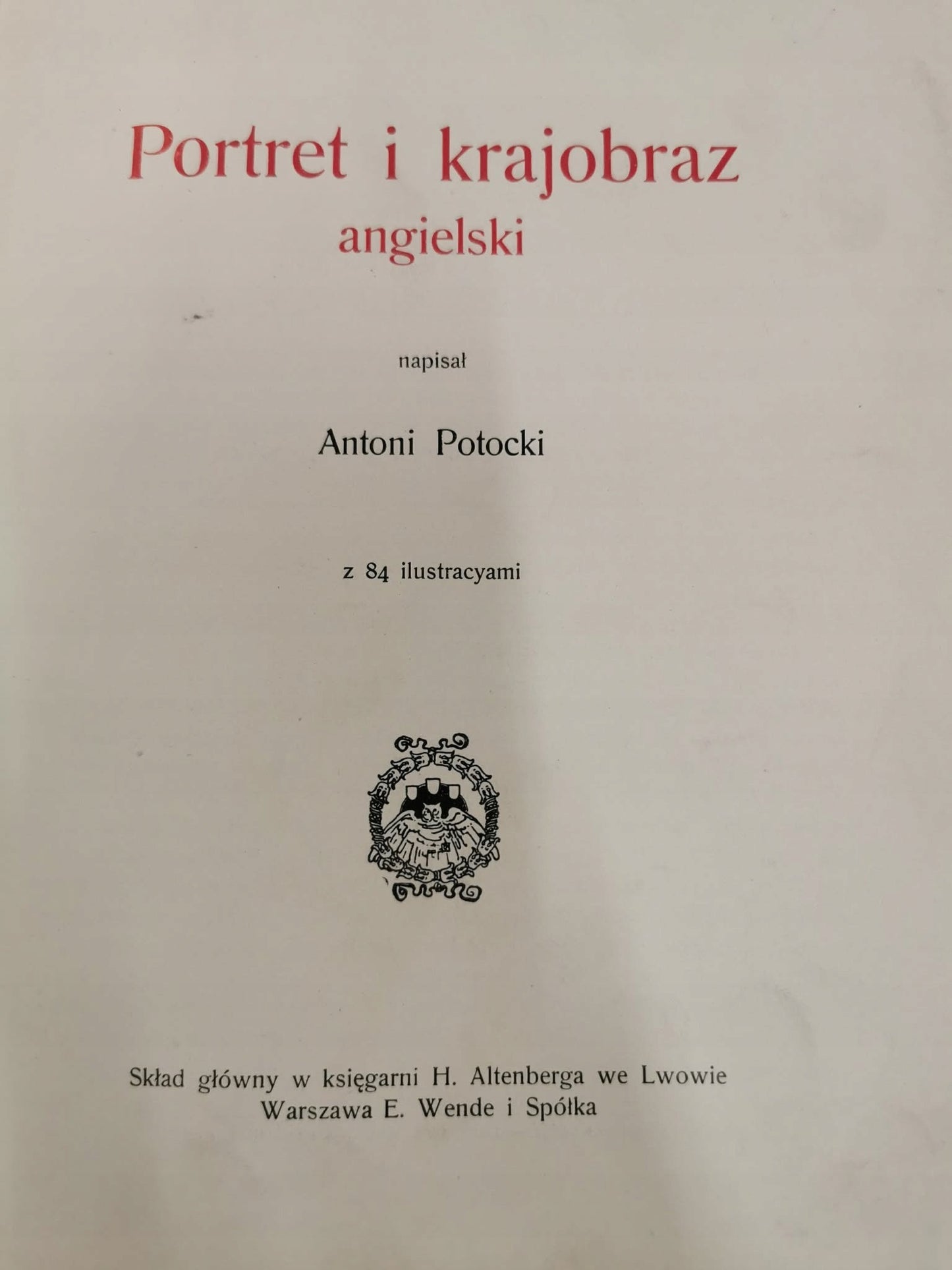 Portret i krajobraz angielski, A. Potocki [1907]