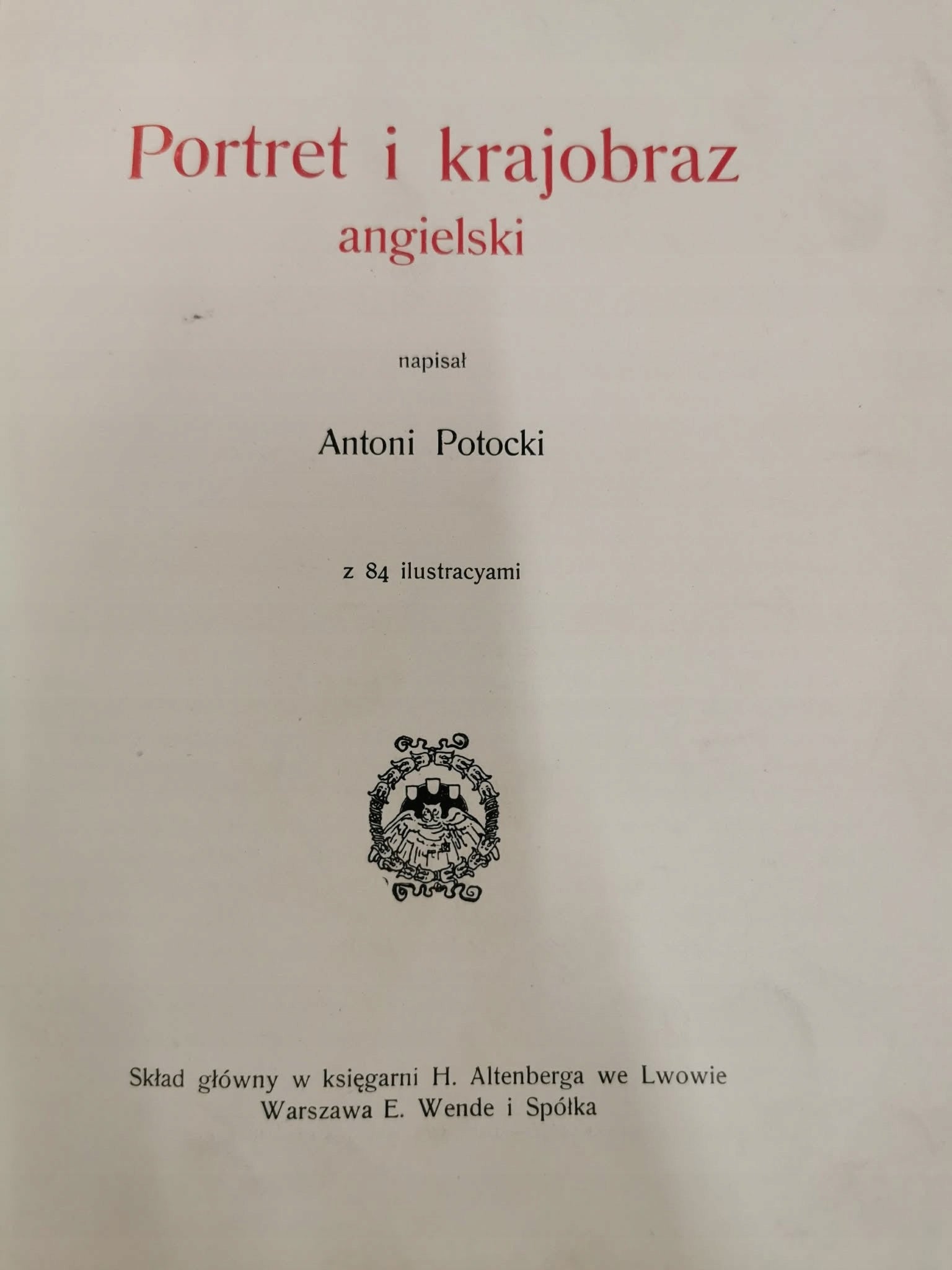 Portret i krajobraz angielski, A. Potocki [1907]