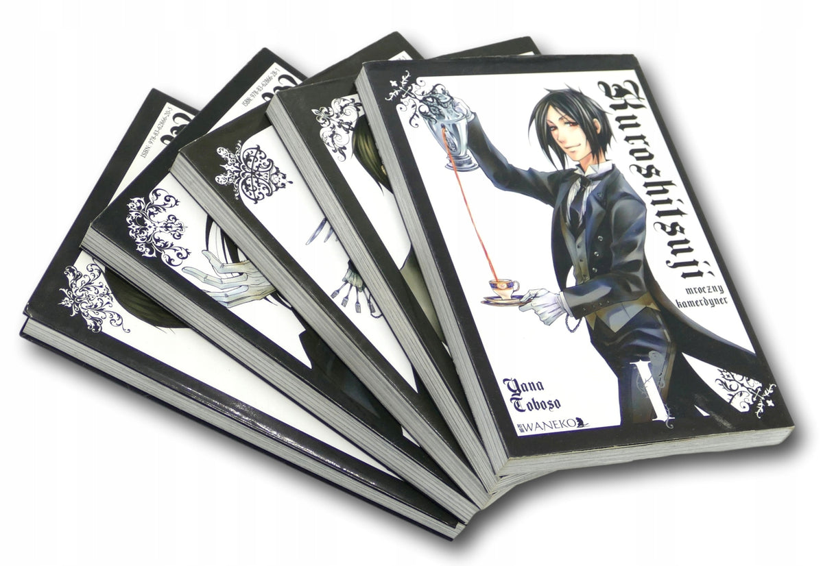 Zestaw 5 tomów mangi Kuroshitsuji (tomy 1-5)